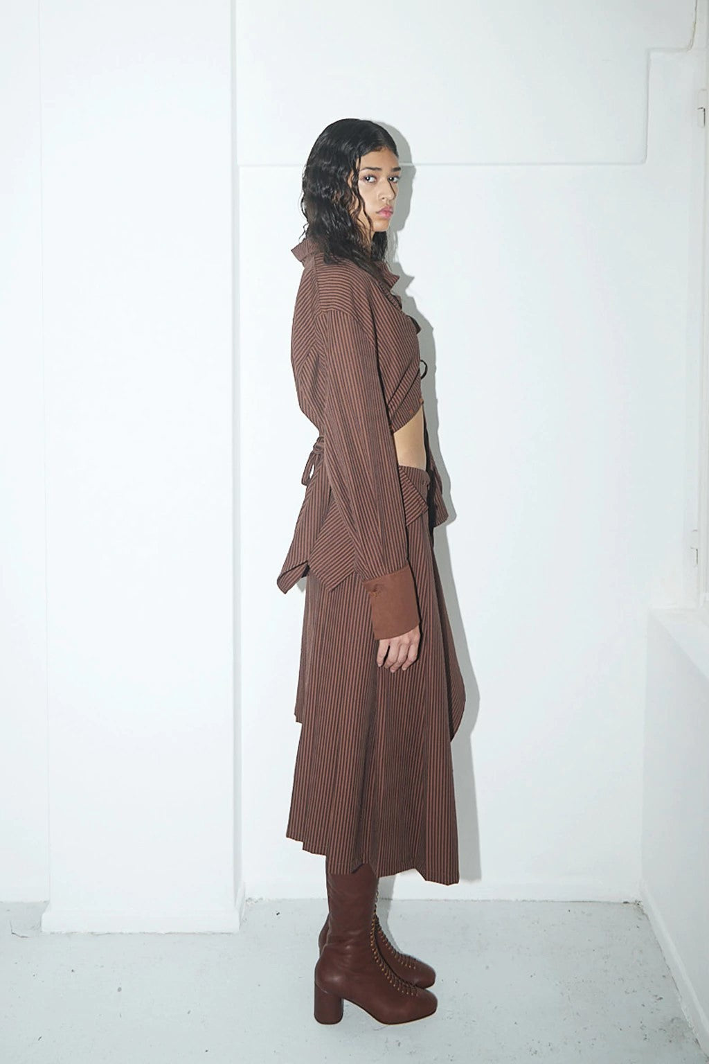 Luisa Shirt Chocolate Striped