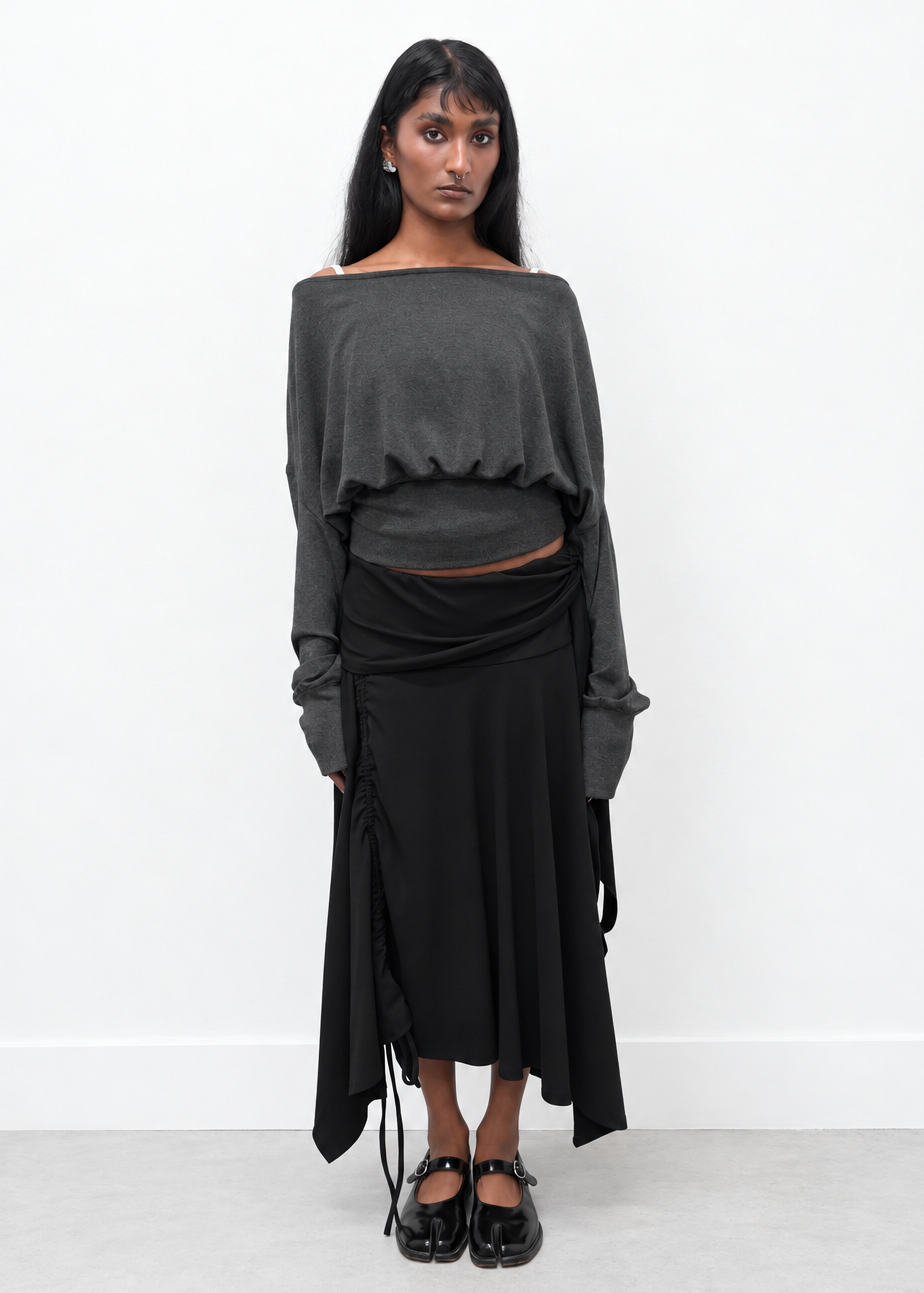 MIRAGE SKIRT IN BLACK