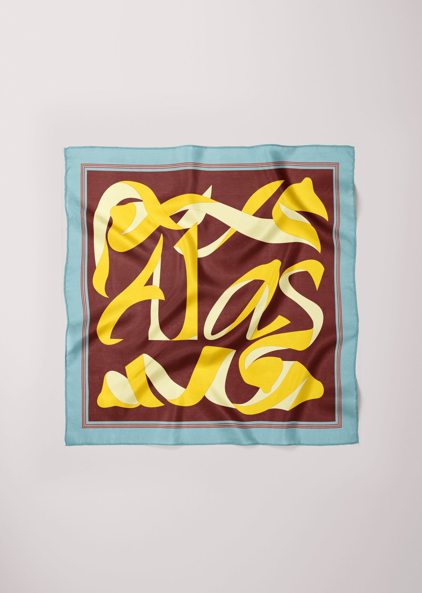 Maxi Silk Scarf 'Apeel'