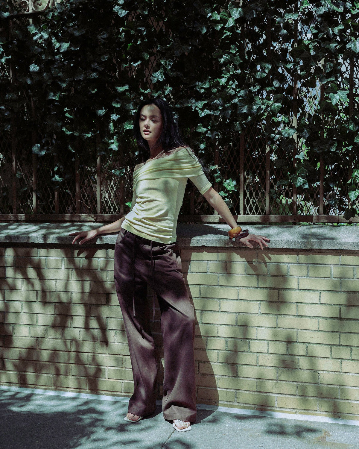 THEA pant - rich brown