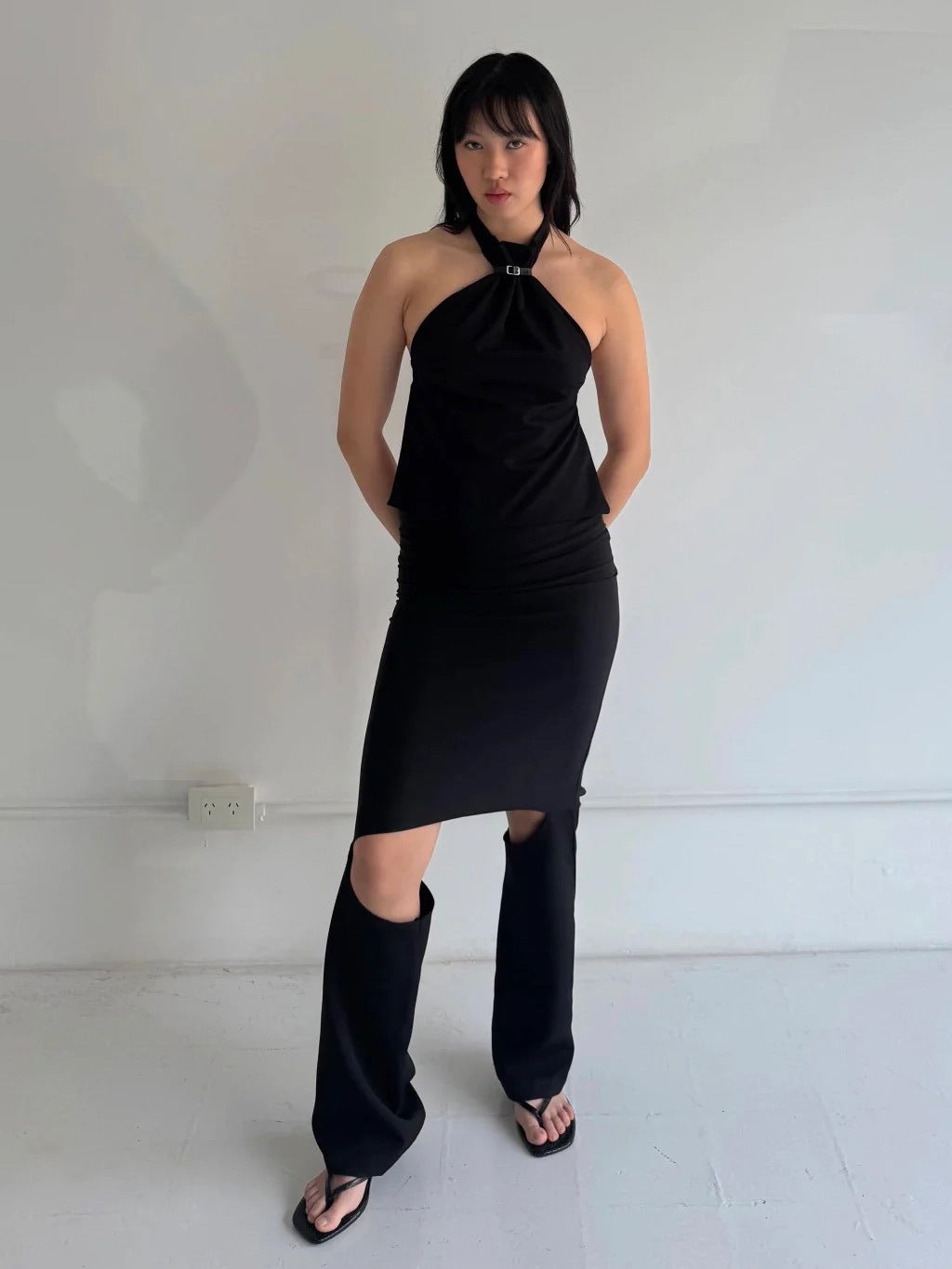 TAILORED BELT TOP