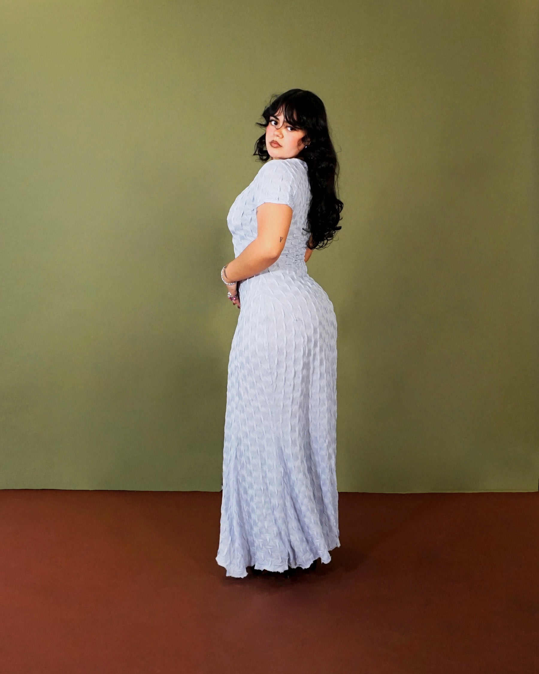 Lindura Dress- Blue Veil