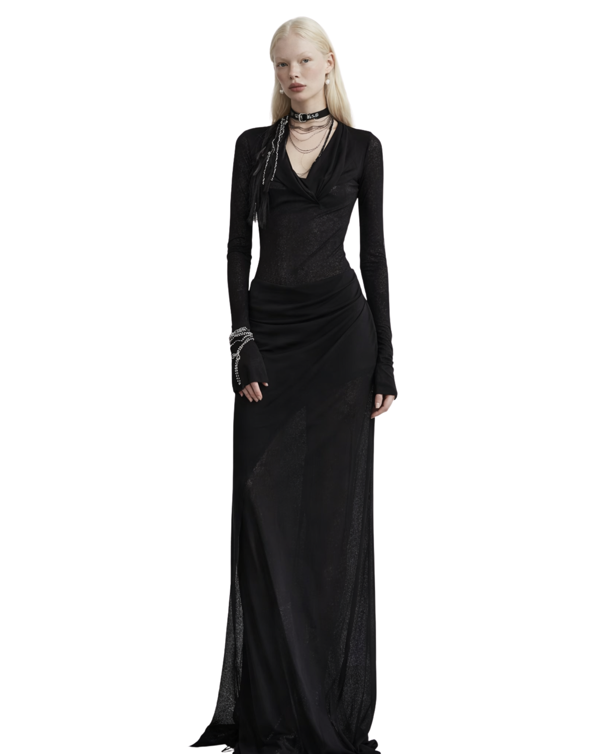 SHADOW Hooded Maxi Dres