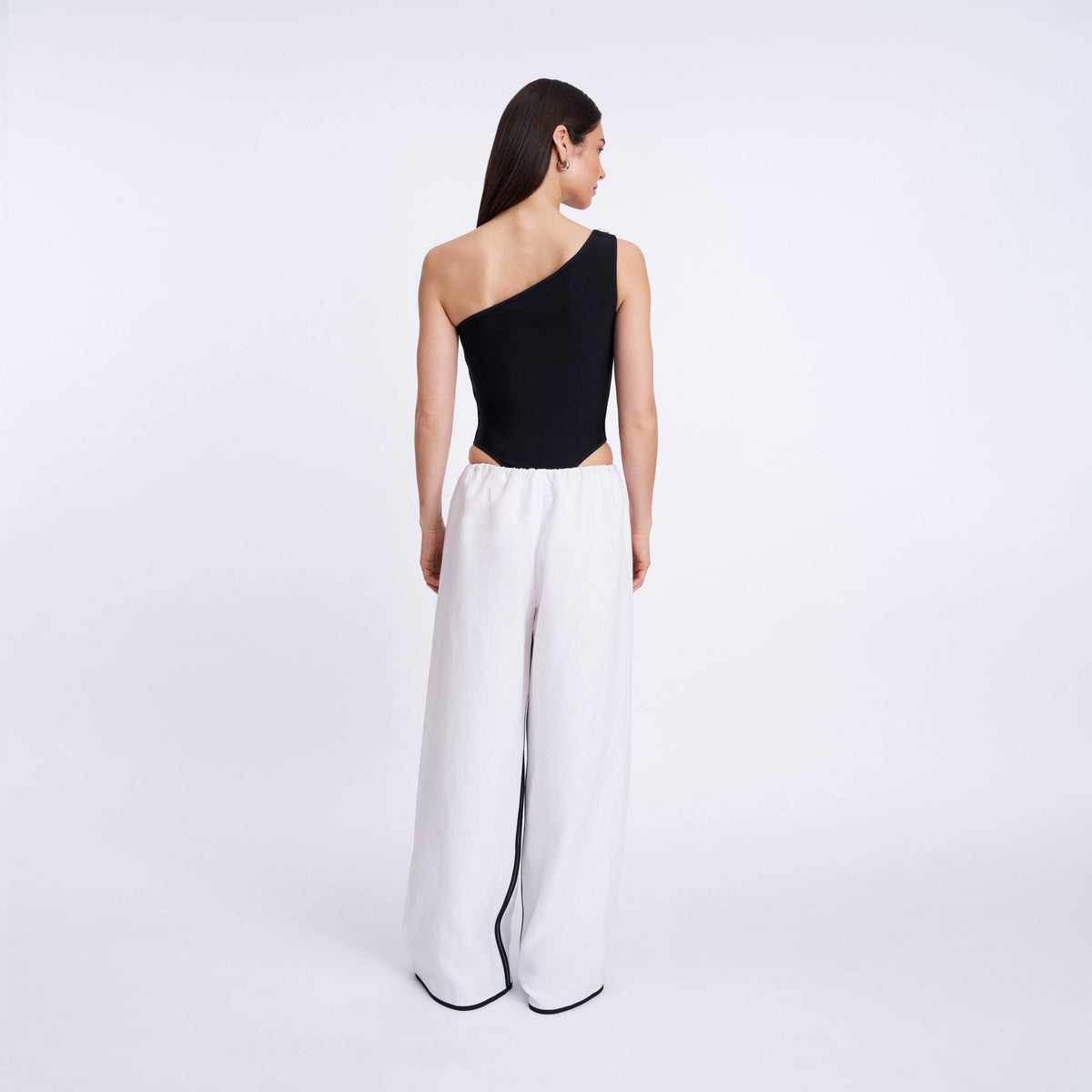 Luteal Pants in White Linen
