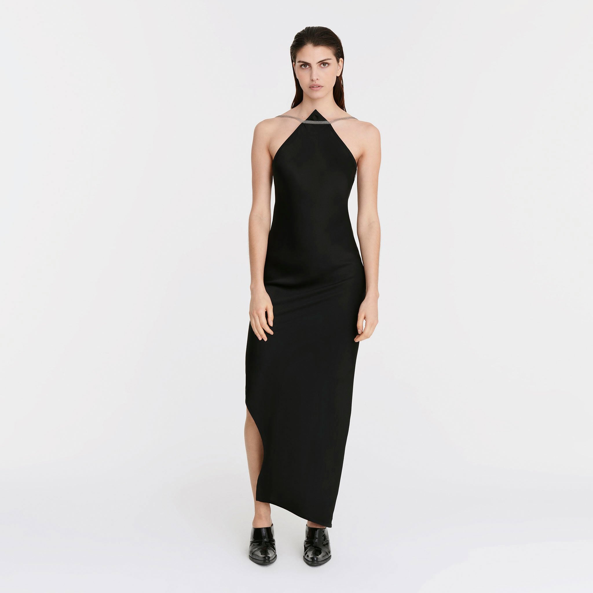 Maxi Godess Dress in Black