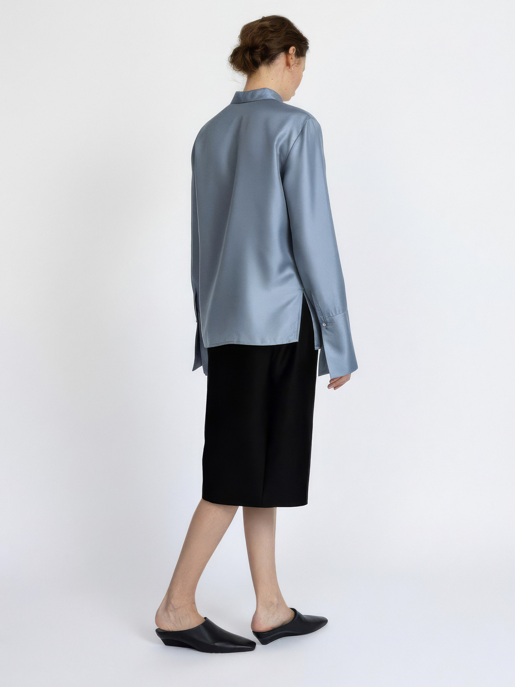 UNIFORM SHIRT IN STEEL BLUE