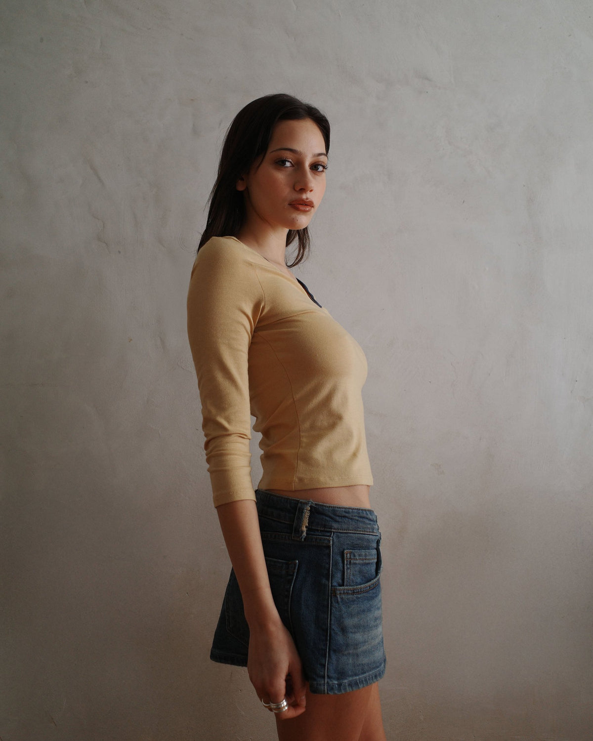 DAISY top - yellow