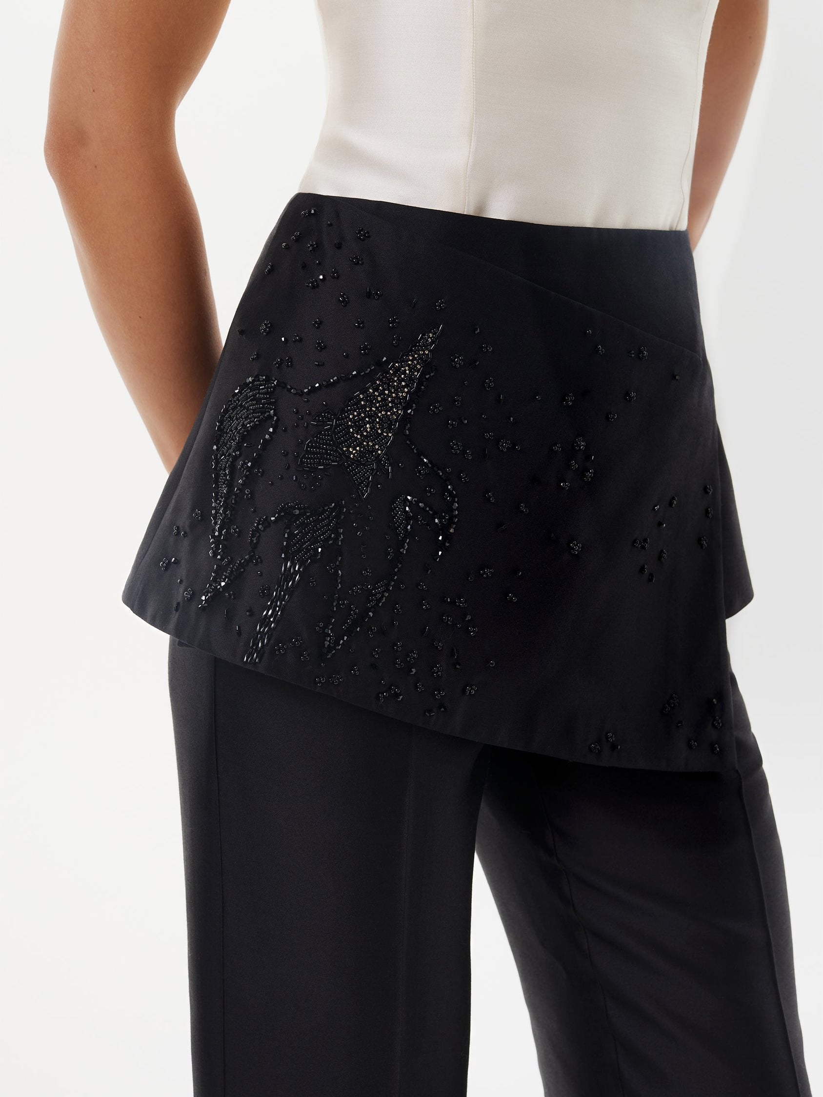 Full Bloom Layering Skirt in Black