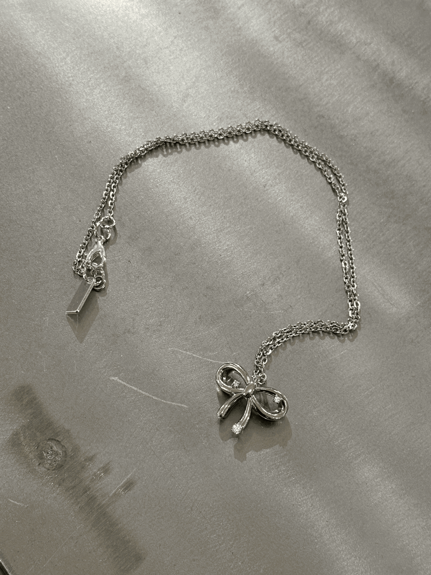 BOW DROP NECKLACE