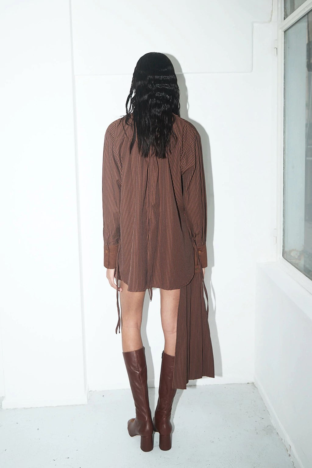 Luisa Shirt Chocolate Striped