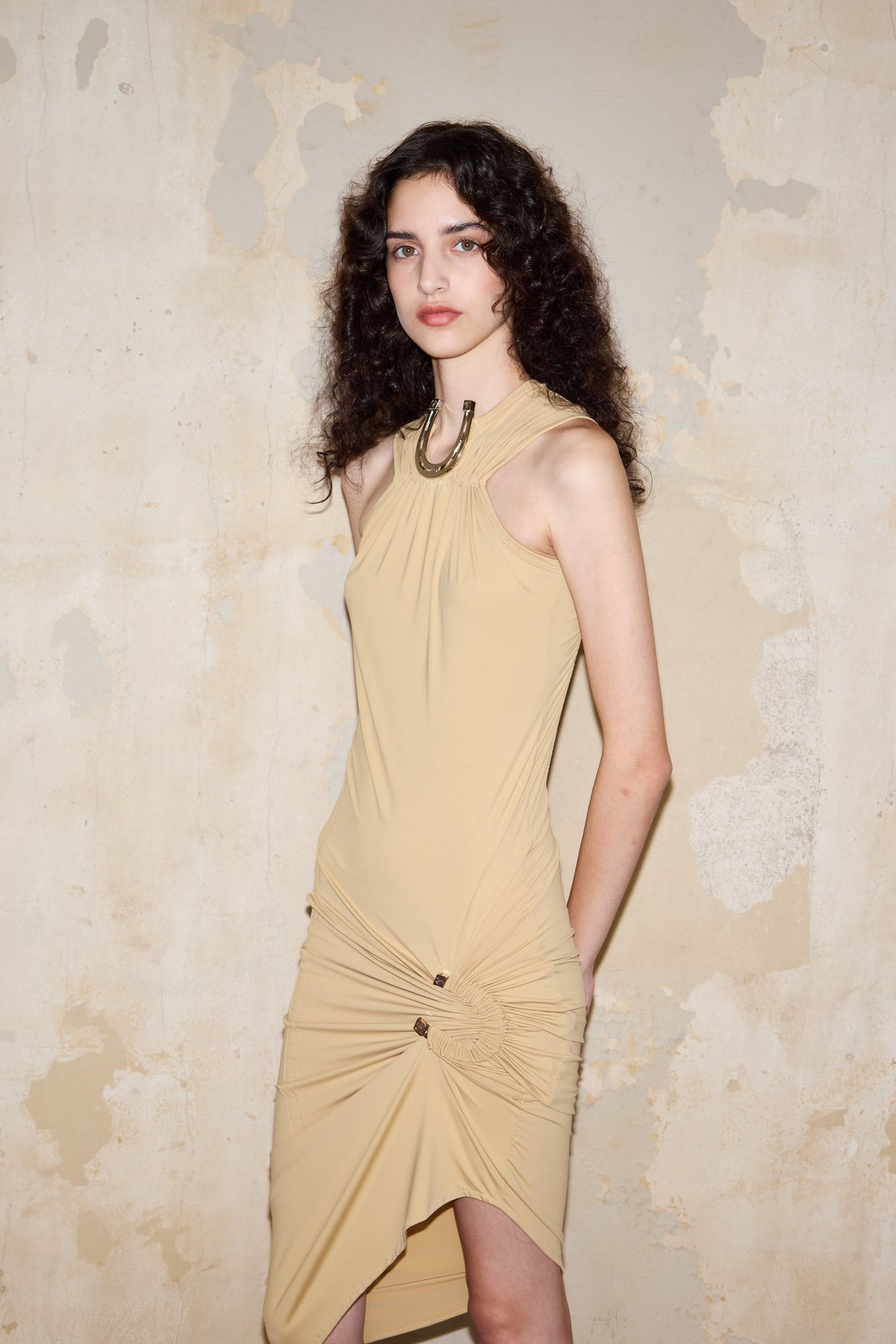 ROMULO DRESS BEIGE