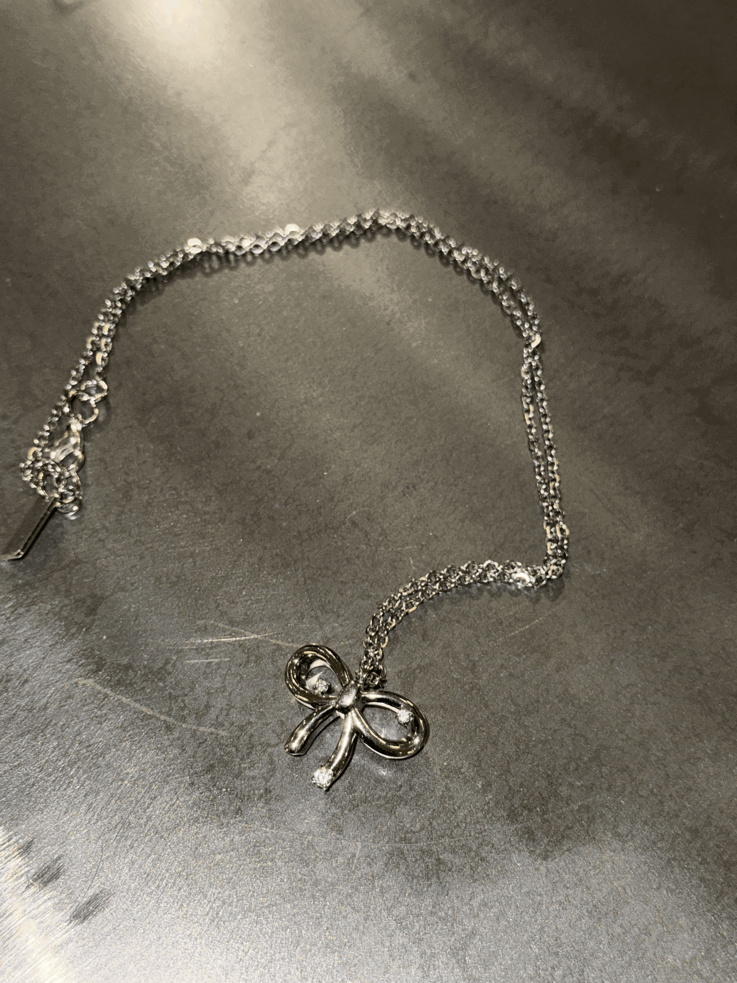 BOW DROP NECKLACE