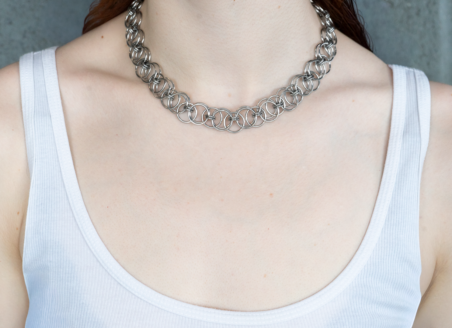 The Circe - Chainmail Statement Necklace