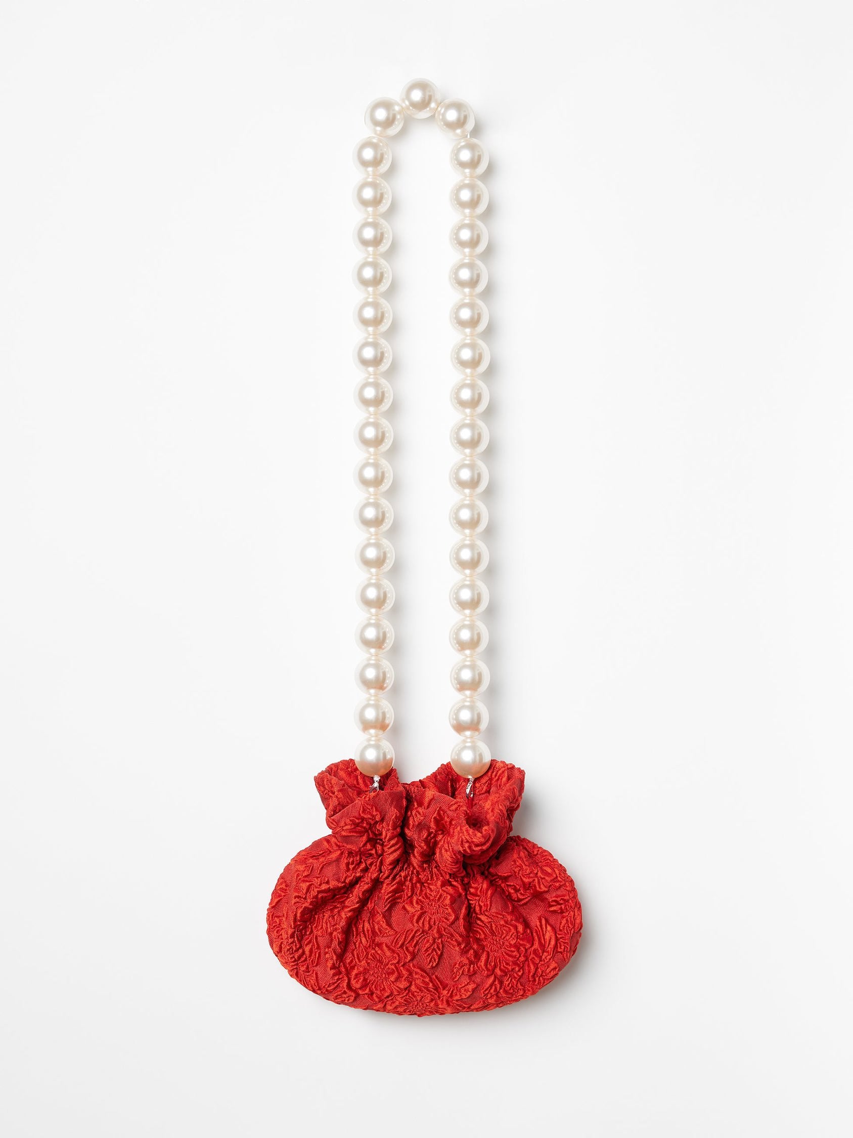 Pearl Pouch in Red