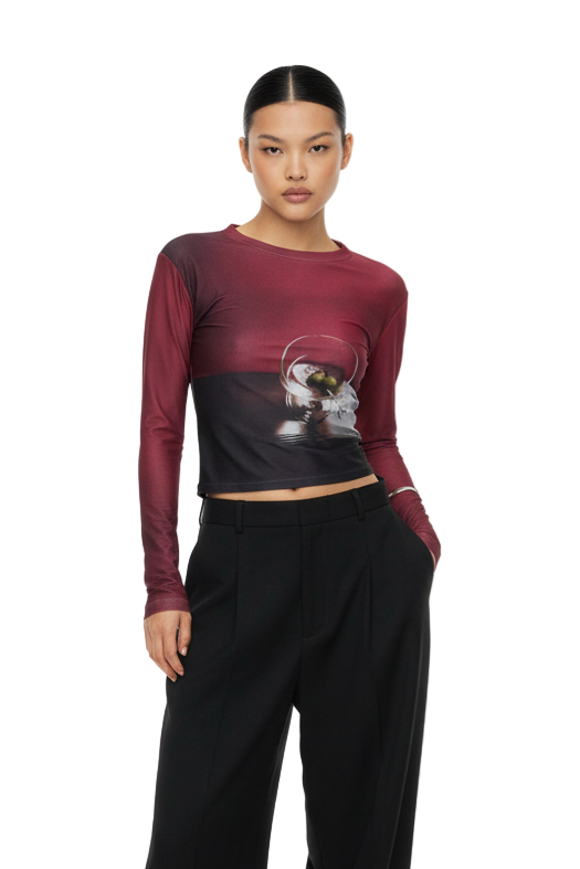 DIRTY MARTINI LONG SLEEVE TOP