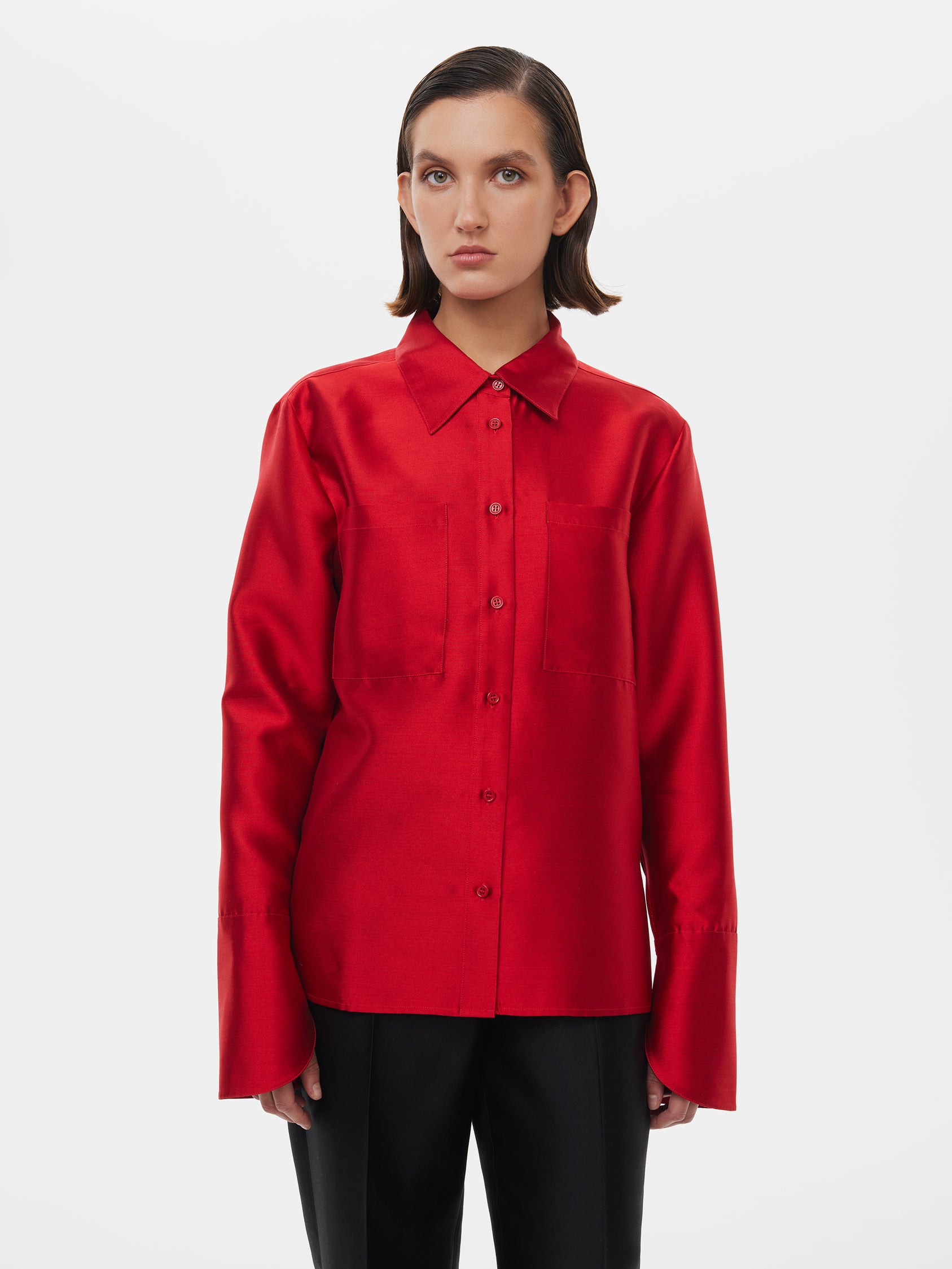 Calla Shirt in Red