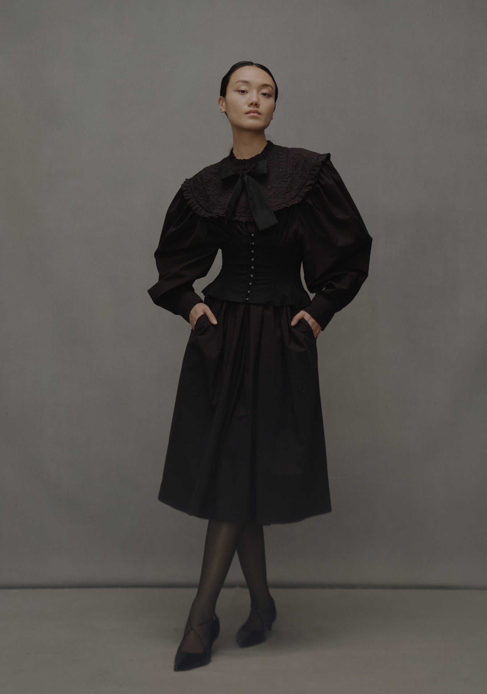 ASTRID DRESS WITH MATCHING COLOUR CORSET