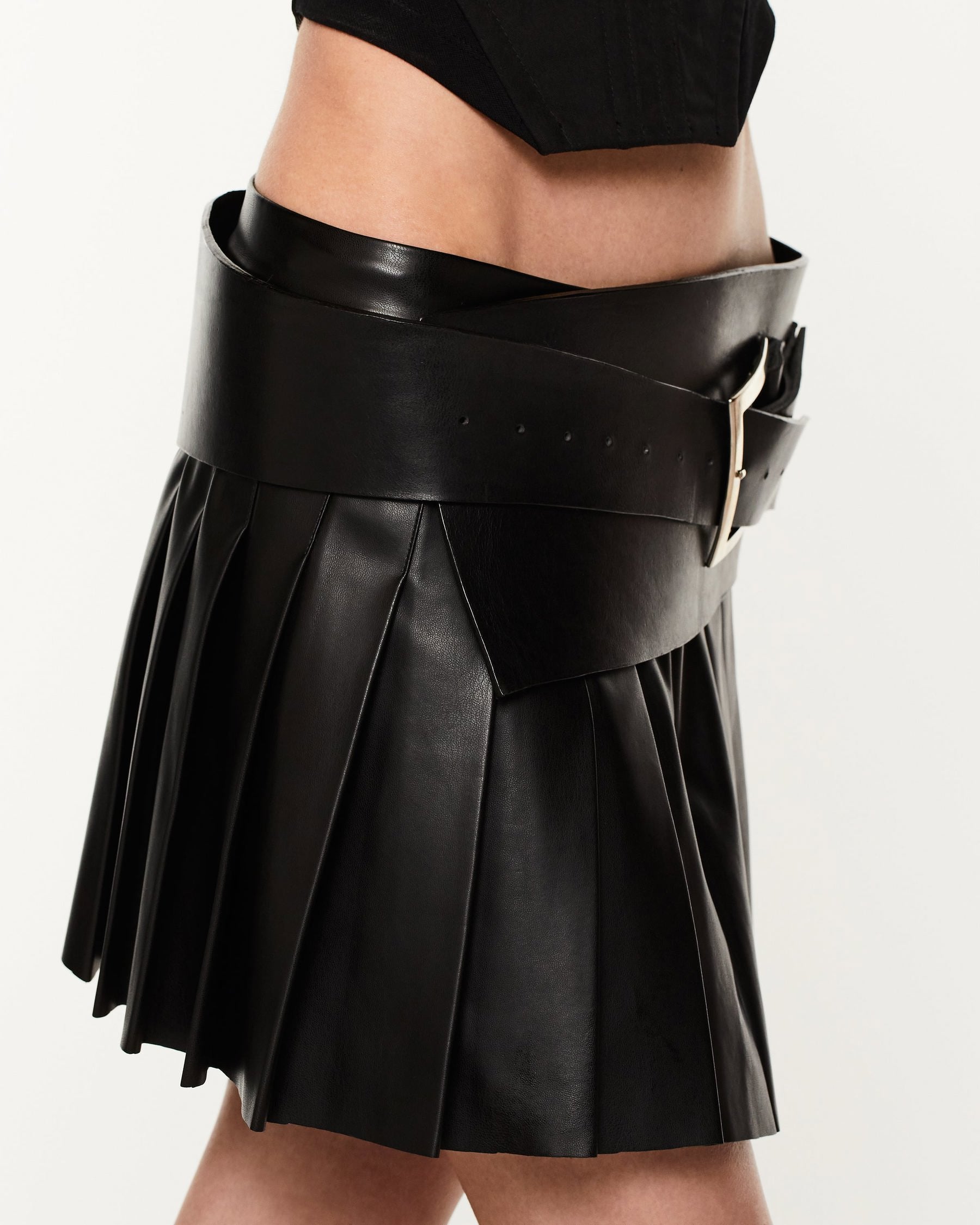 Leather Skirt Belt