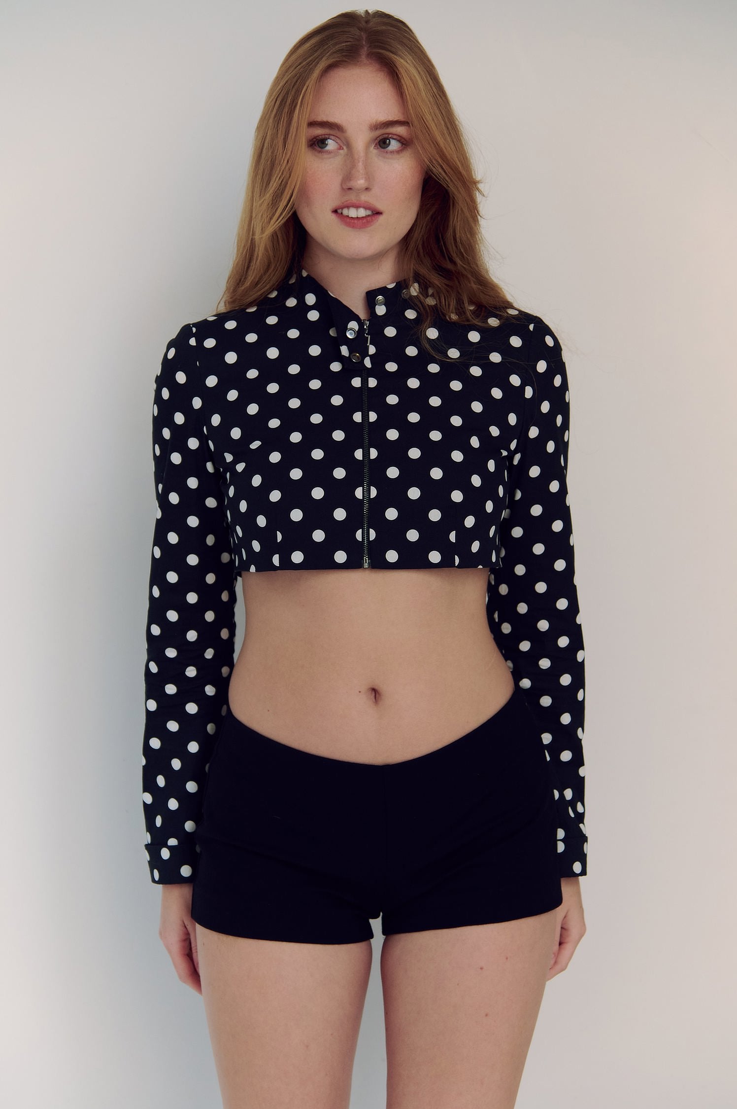 Low Rise Black Mini Shorts