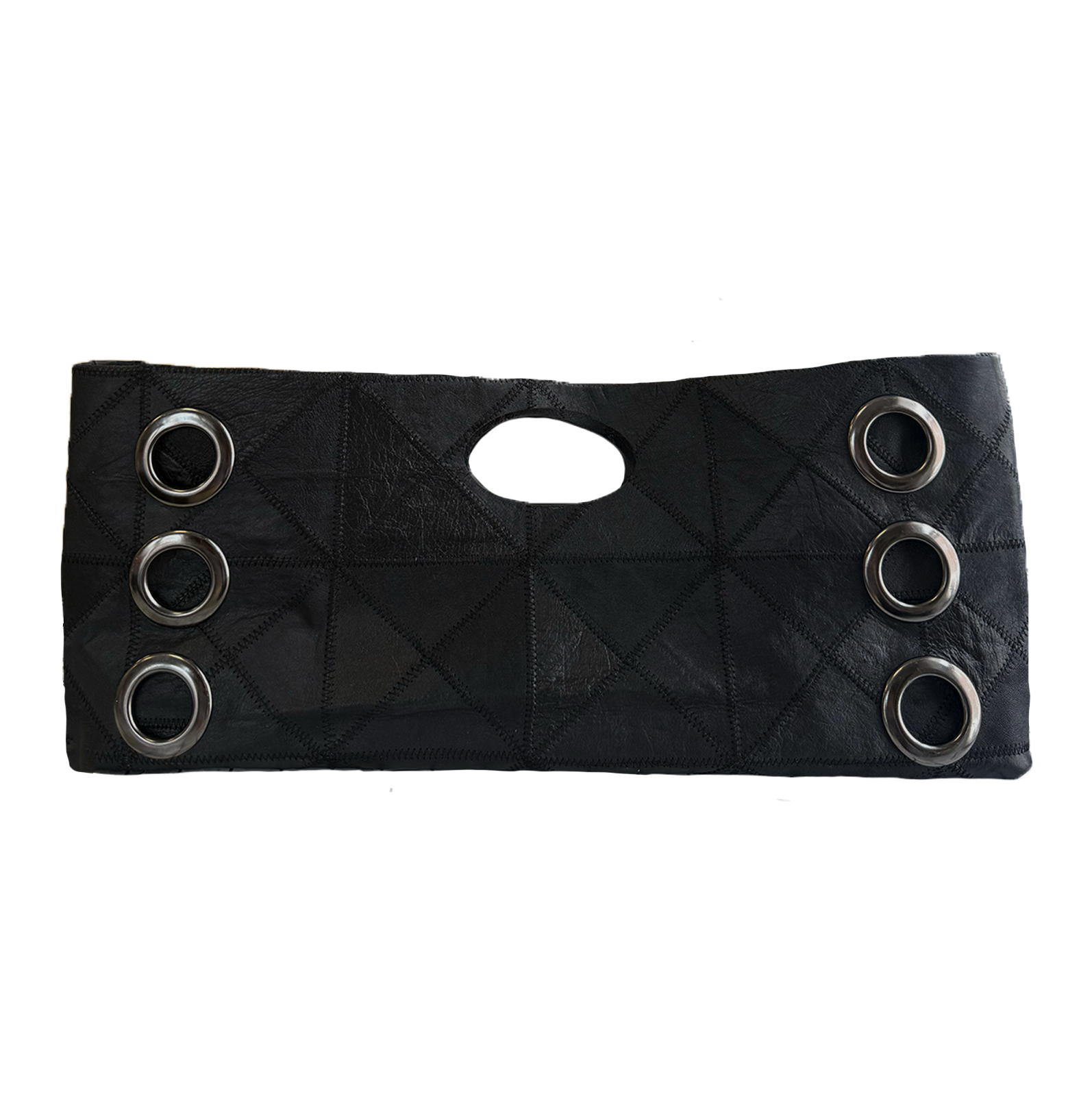 La Grommette Clutch - Noir Patchwork