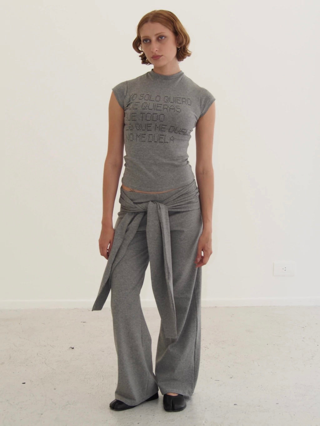 BABY TEE DOLOR - GREY