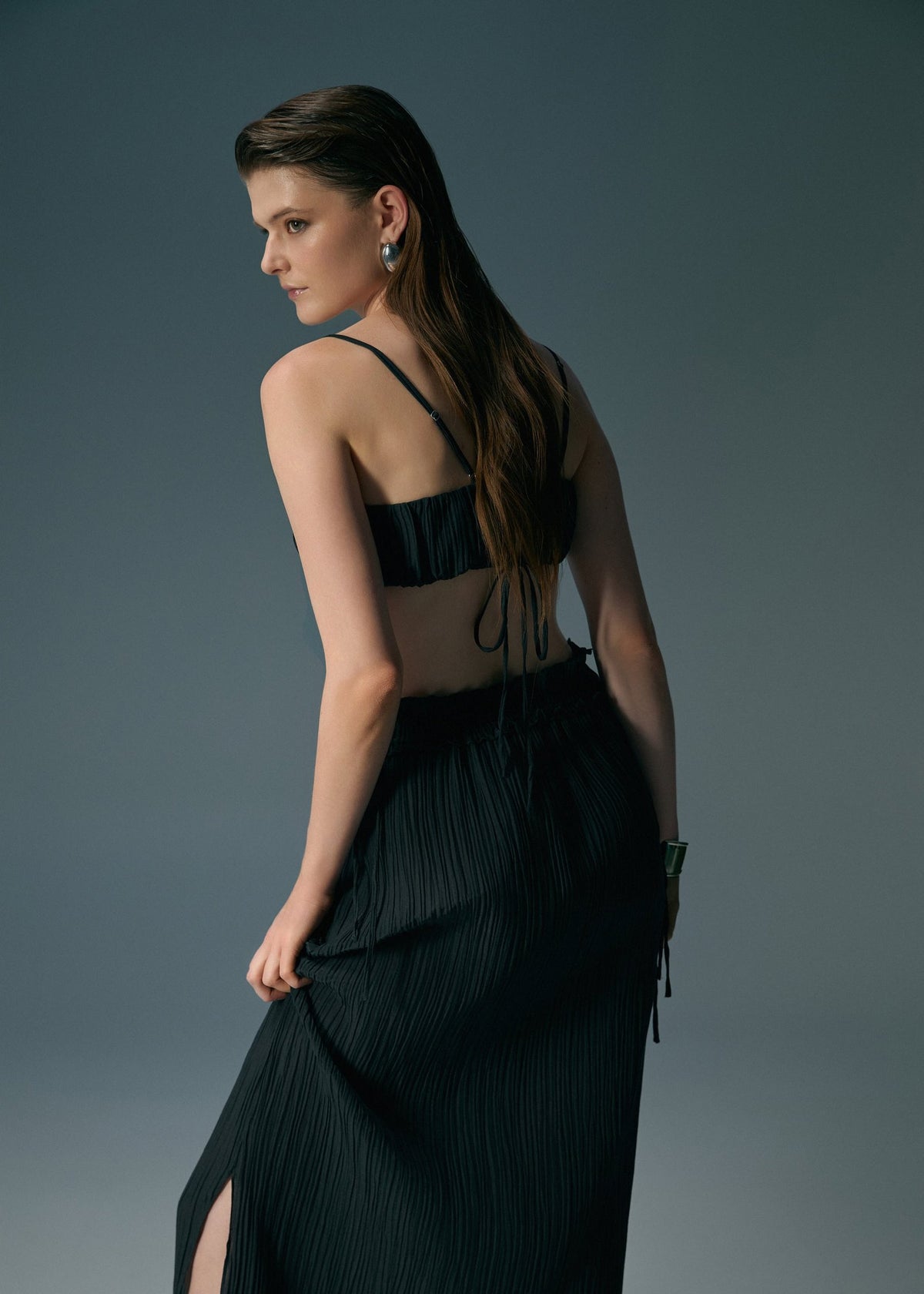 The Hamptons Skirt - Caviar