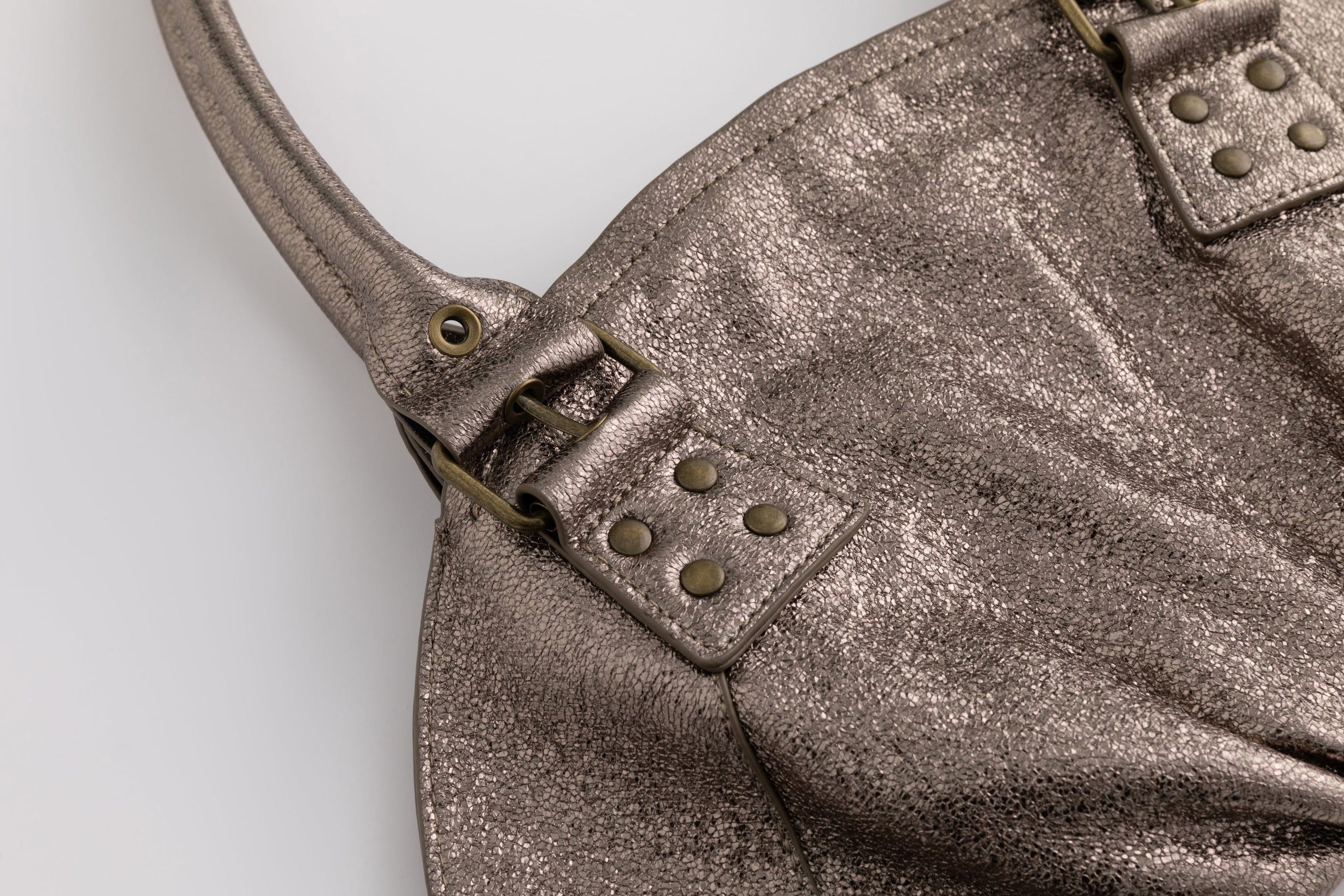 The Croissant Bag Metallic Bronze