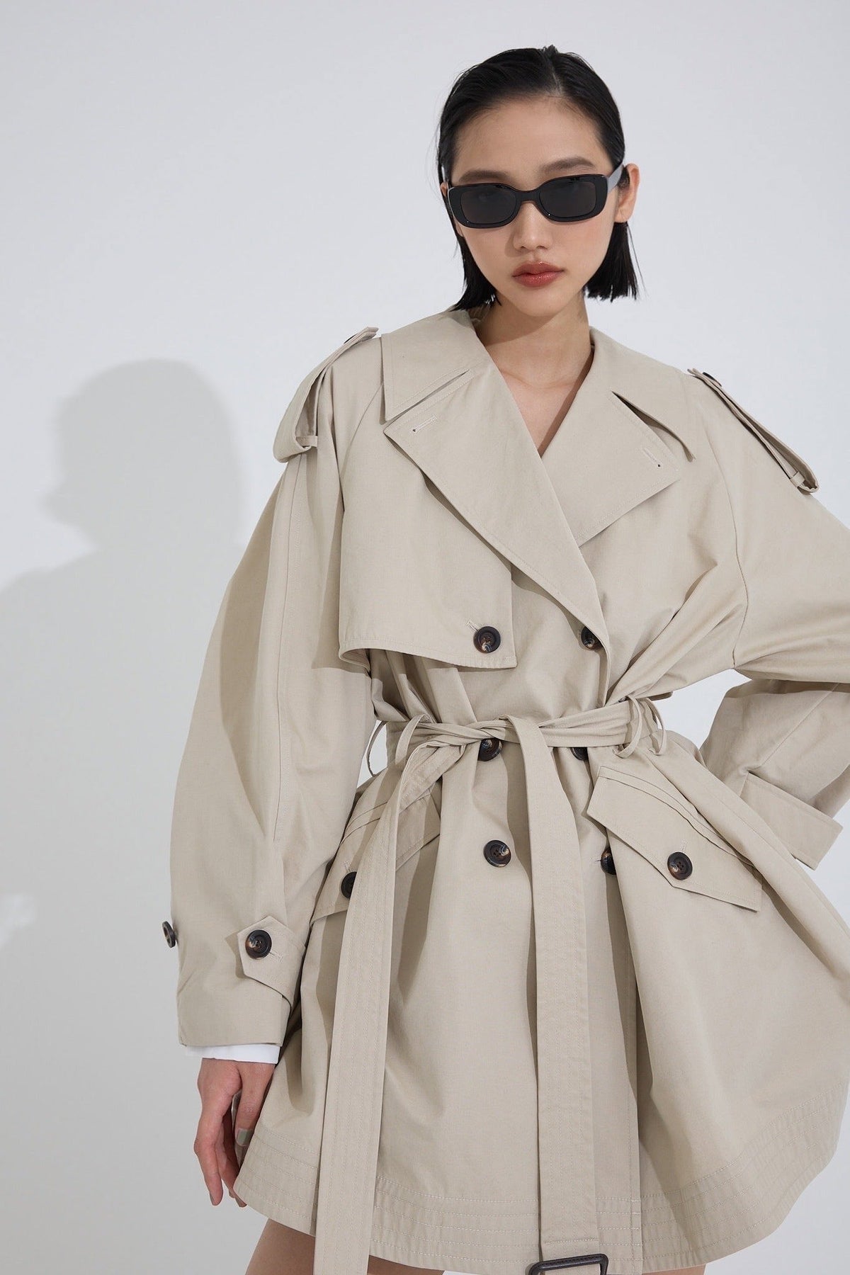 Umbrella trench coat