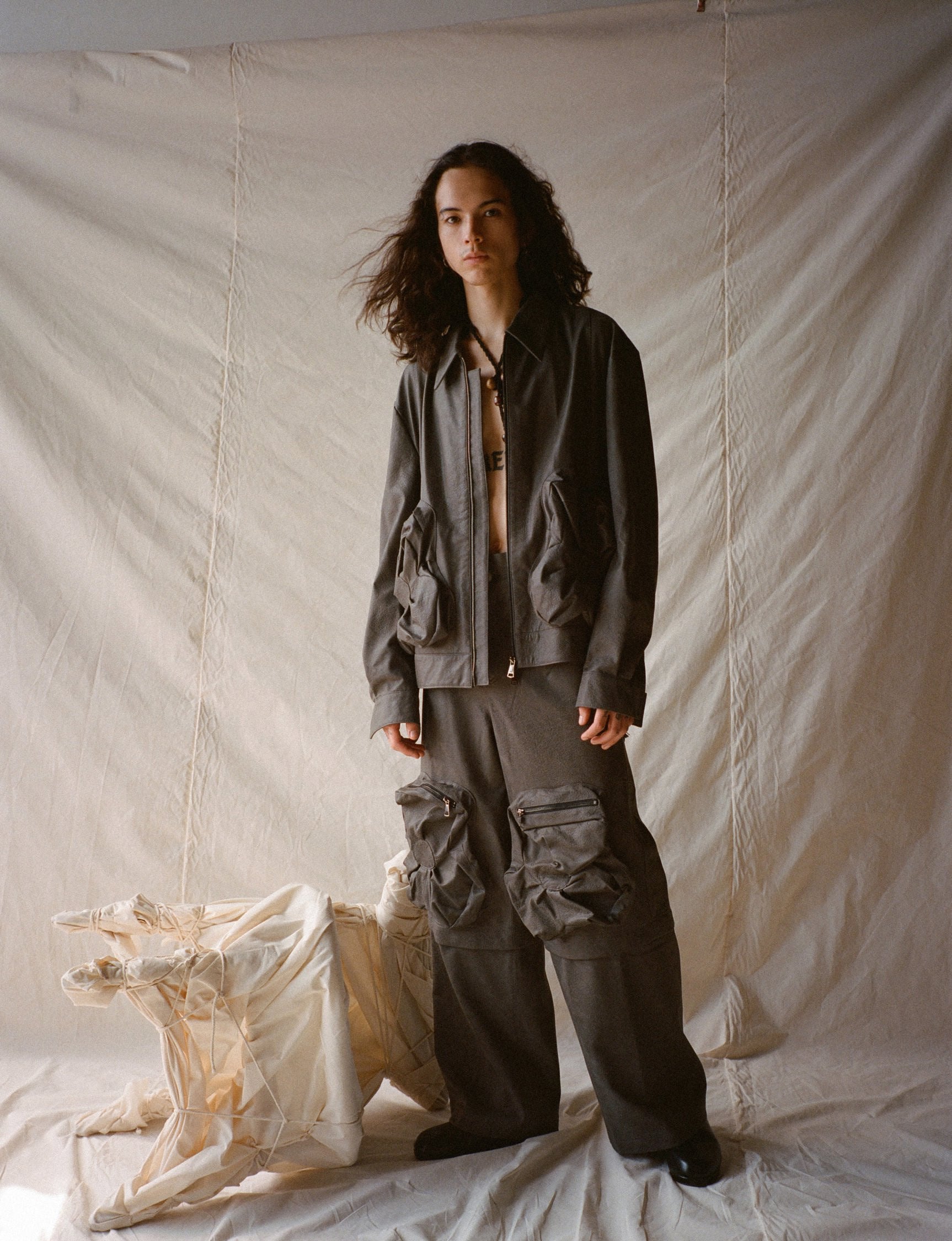 REGENERATED LEATHER BOMBER JACKET