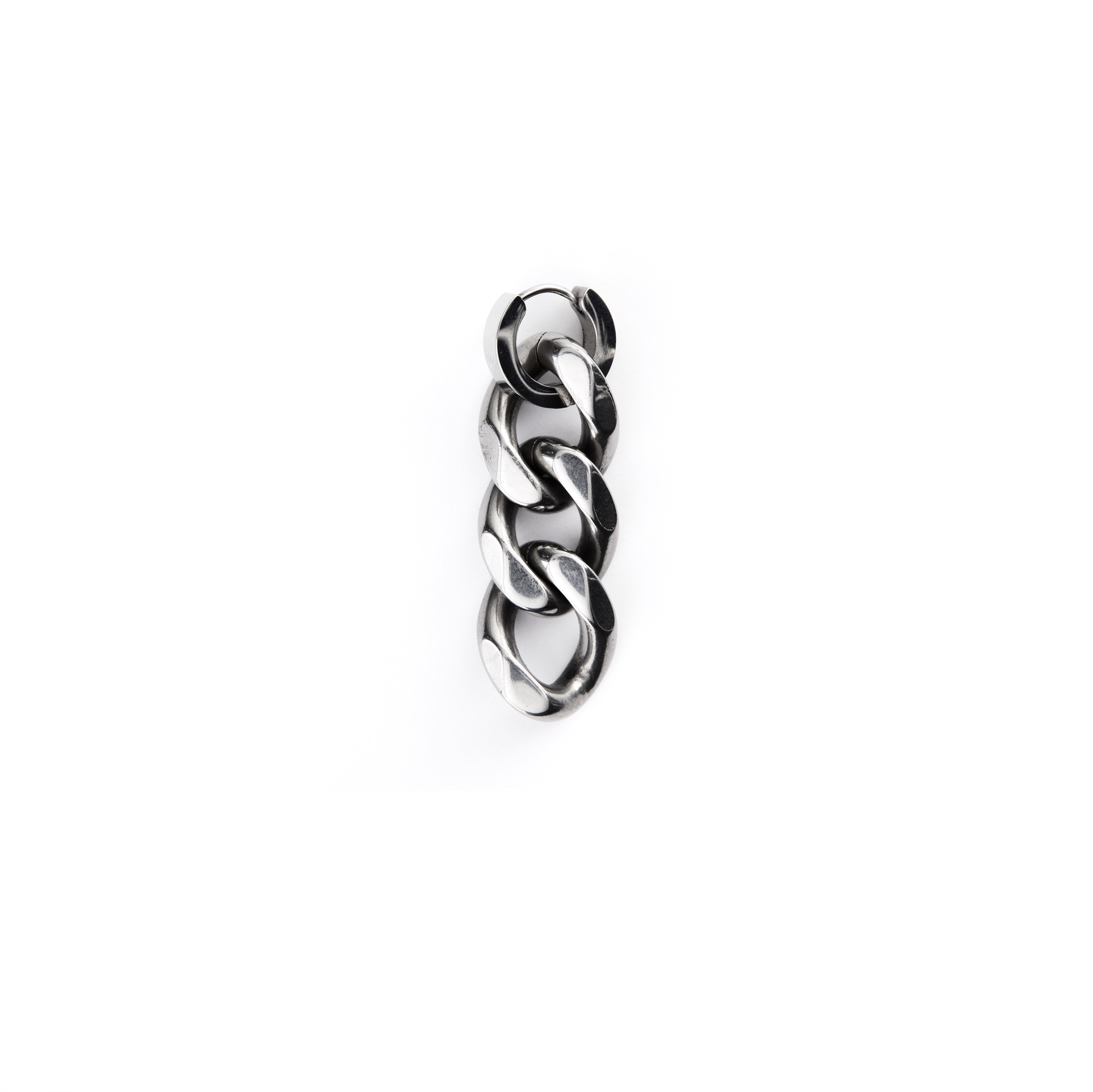 Classic curb chain ring & earring set
