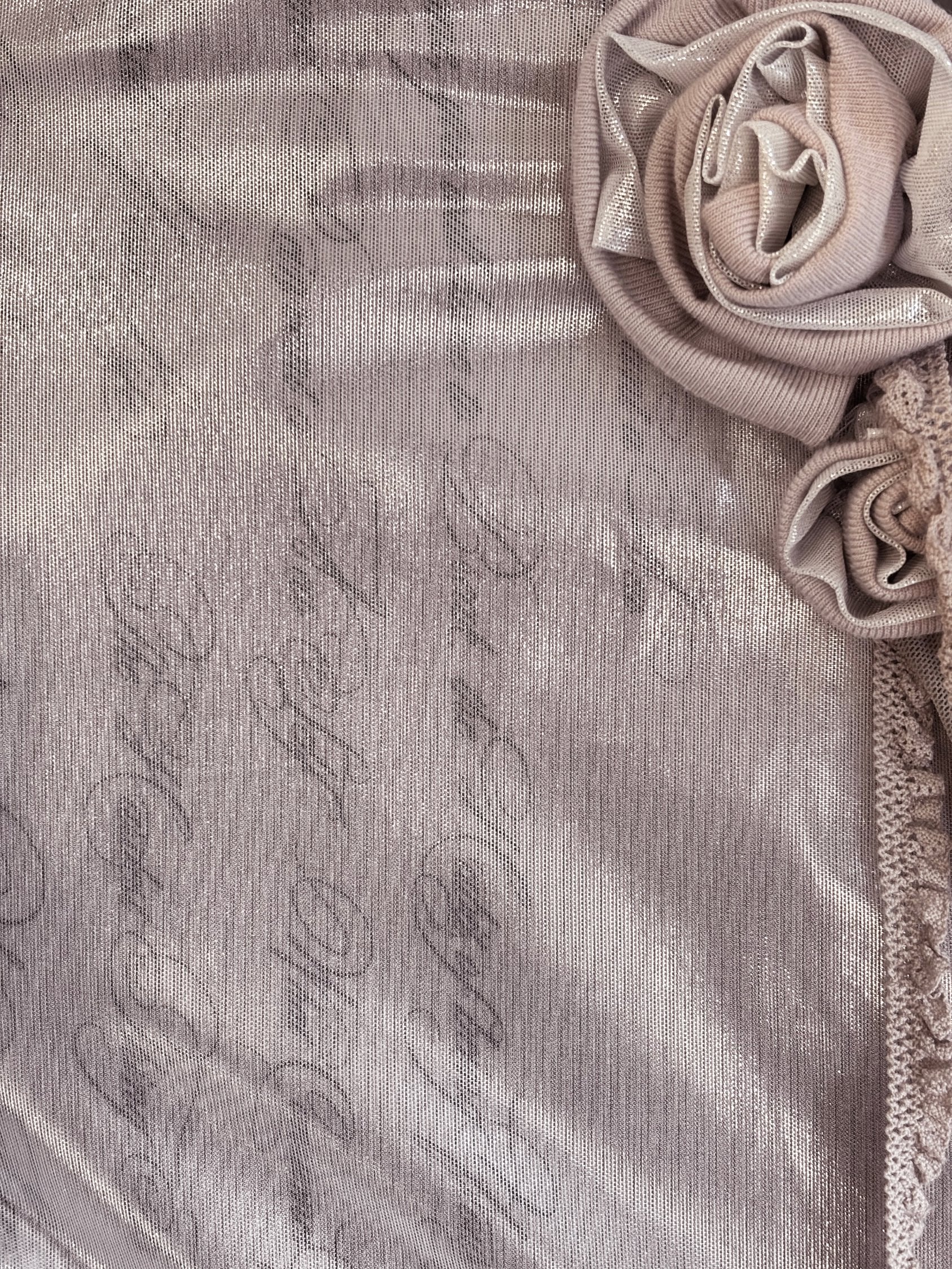 Silver drag flower skirt