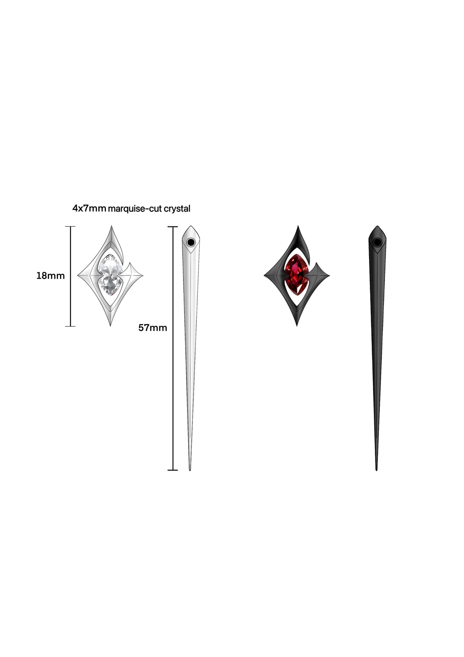 Pierce | Single & Paired Matte Black Earring