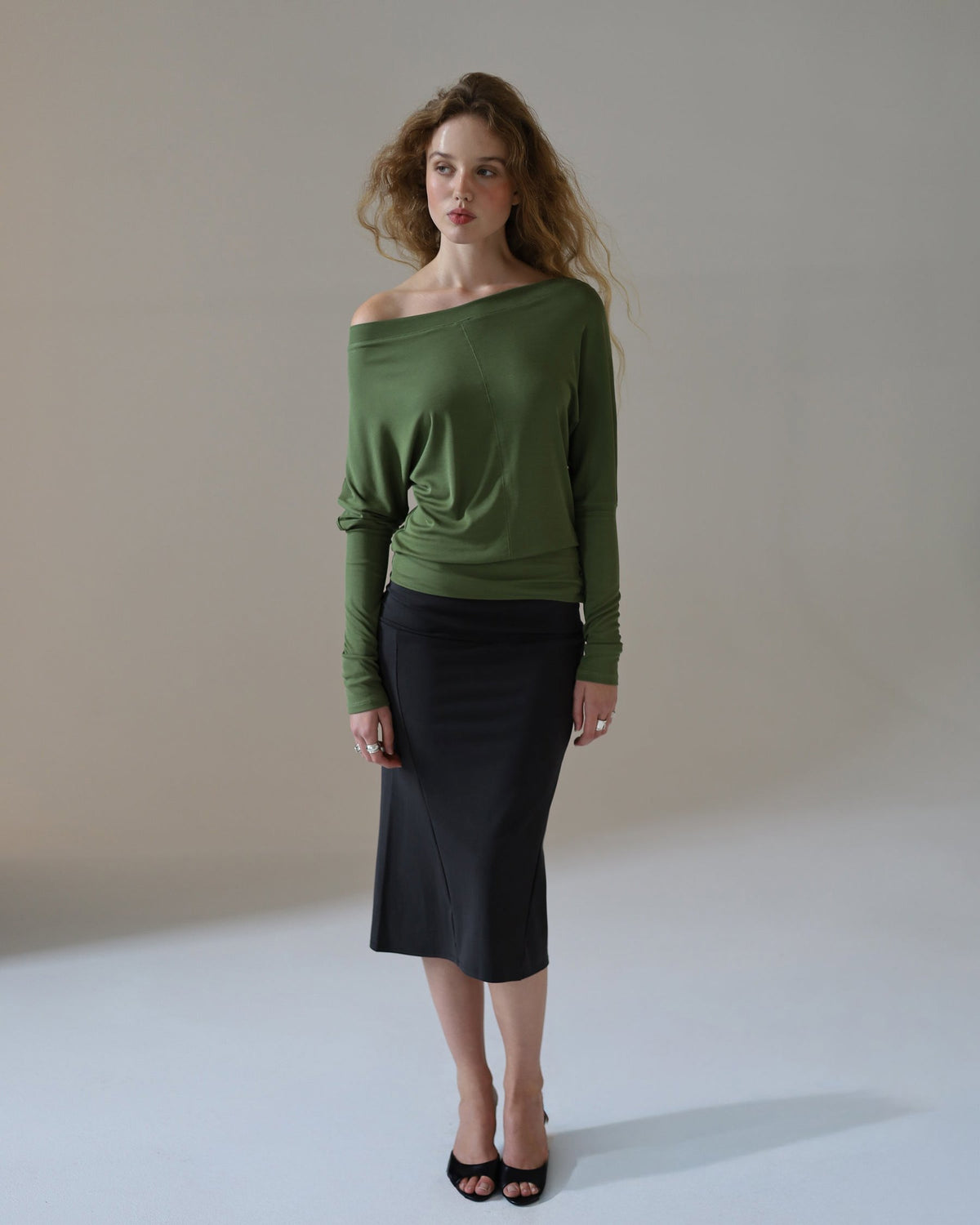AURA top - matcha