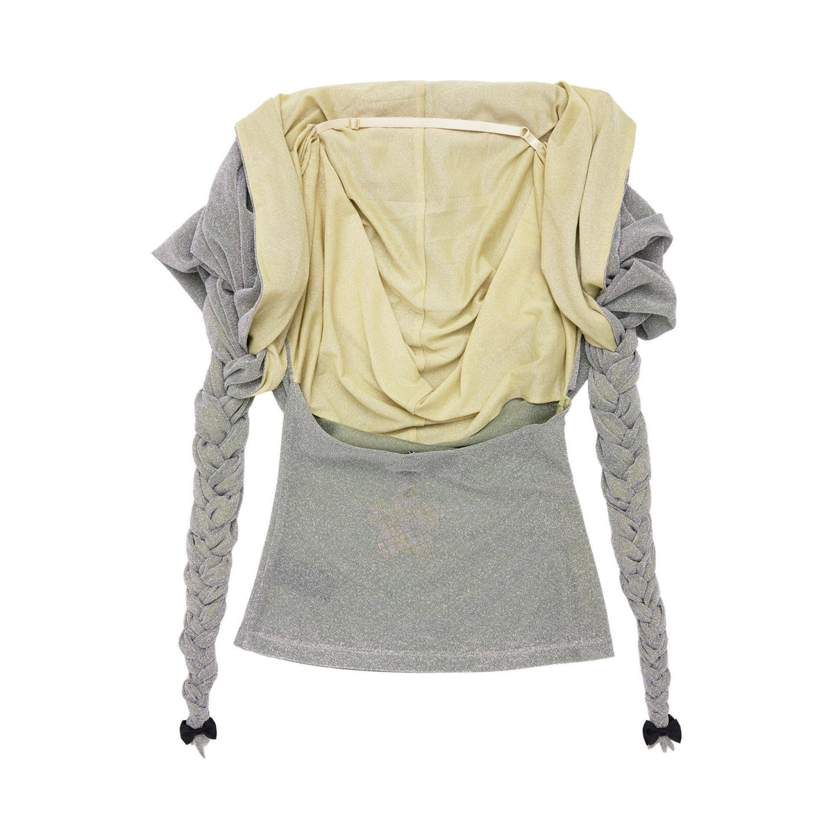 Open Back Braided Drap Top