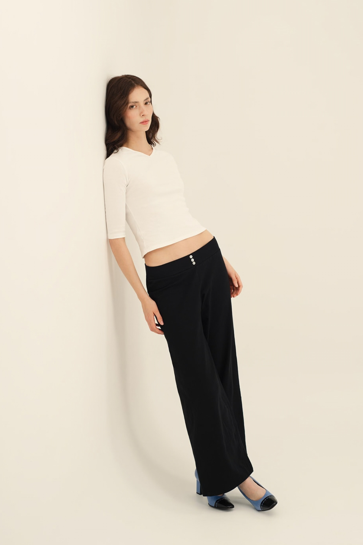 Vera 3/4 Sleeve V-Neck Top