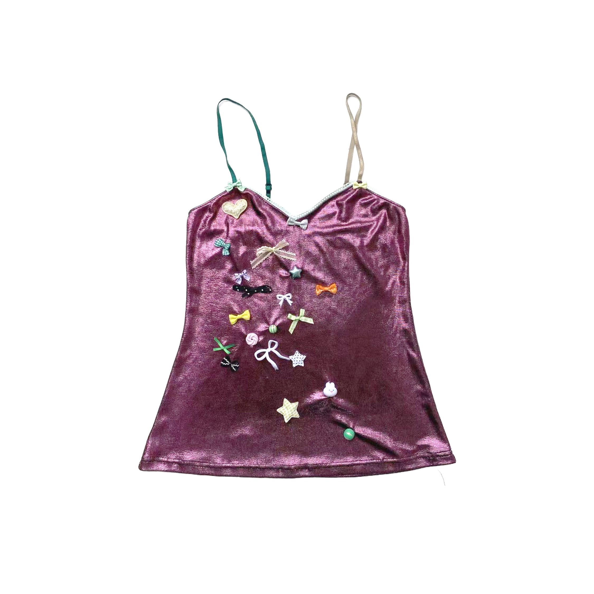 Dark Pink Glossy Sprinkle Cake Top