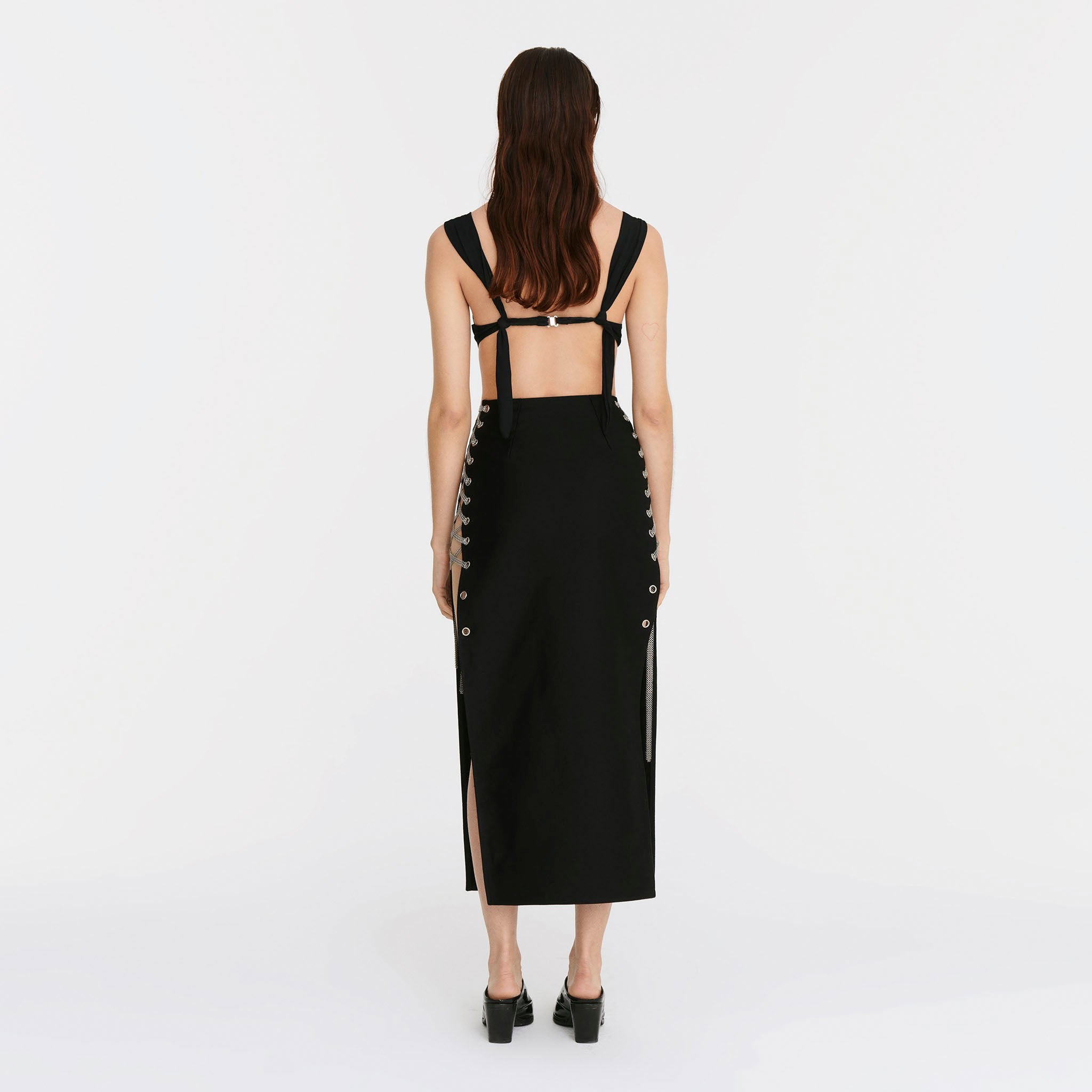 Maxi Warrior Skirt in Black