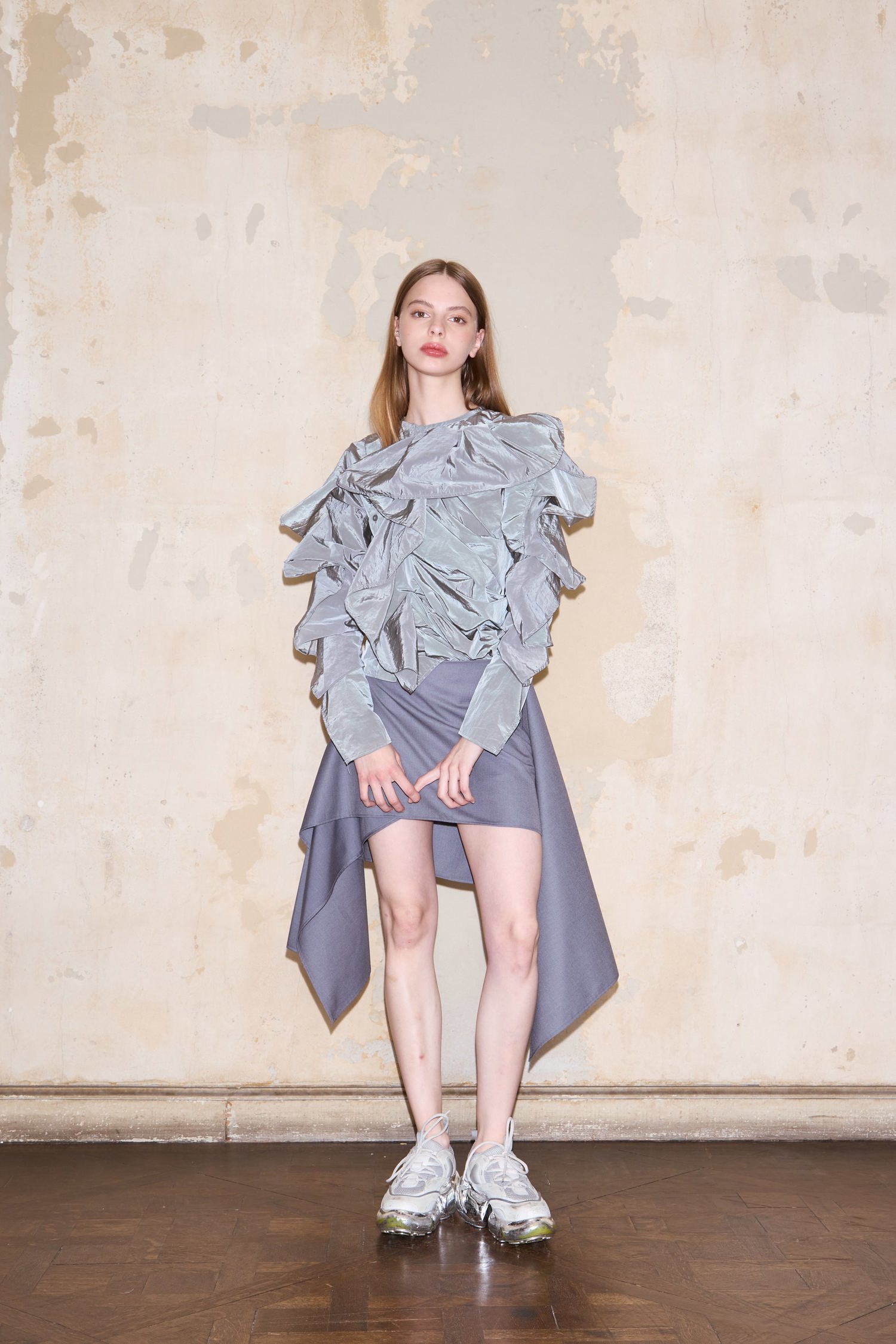 FINOCHIETTO SKIRT GREY