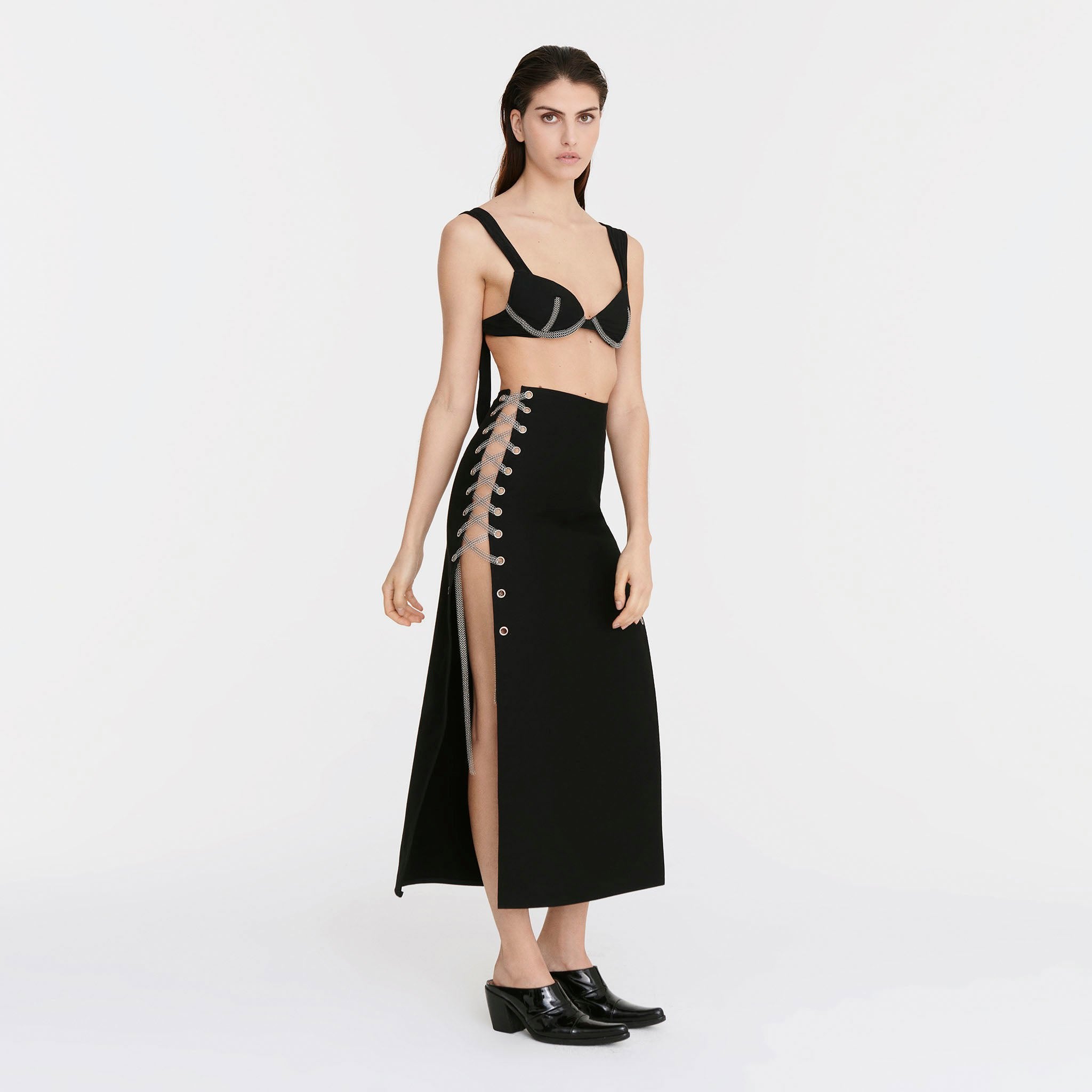 Maxi Warrior Skirt in Black