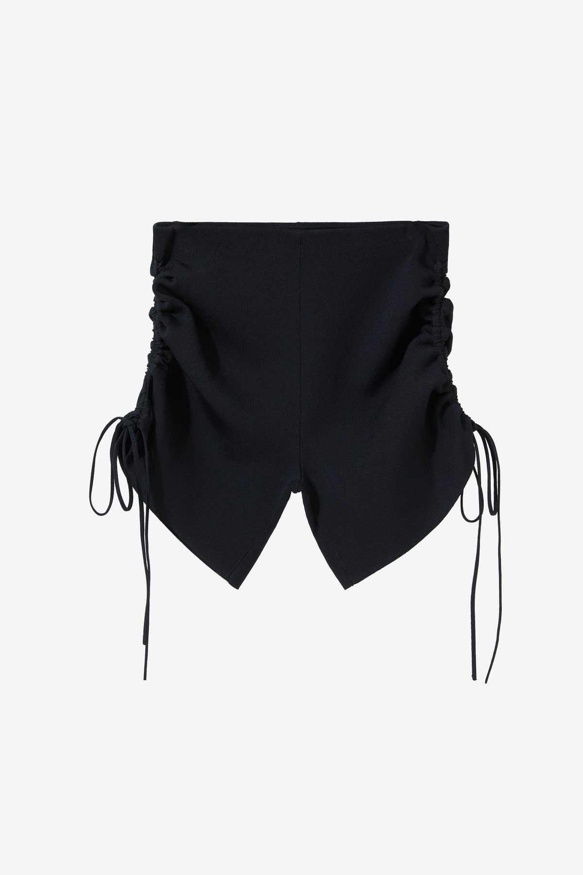 Drawstrings Knit Shorts - Black