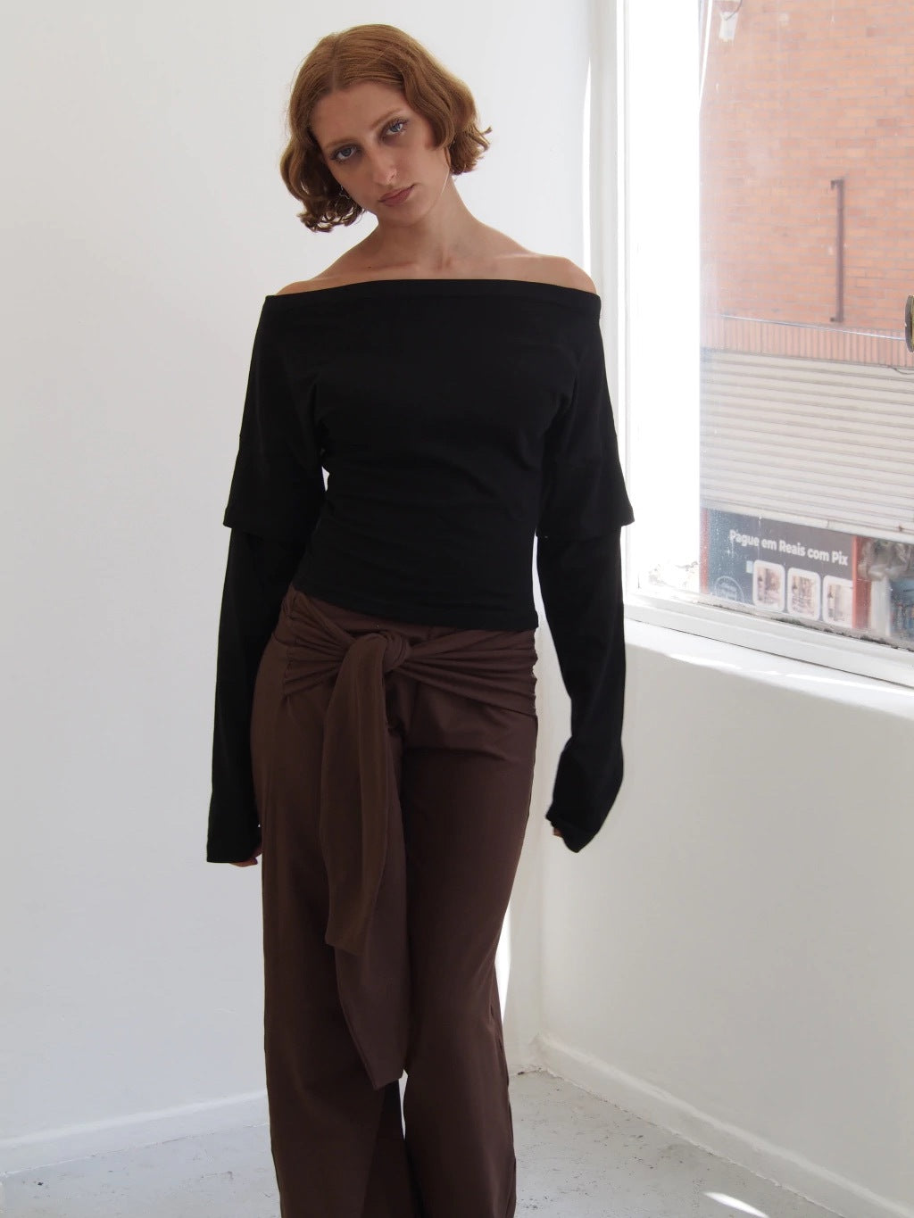 REMERA ONE ZIP - LONG SLEEVE - BLACK