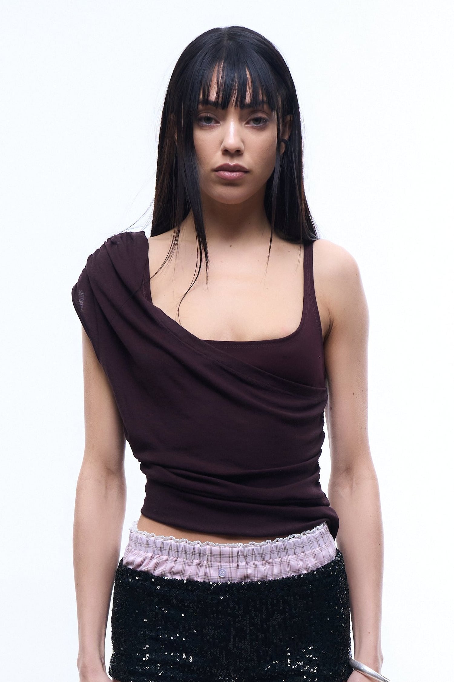 SWAY TOP PLUM