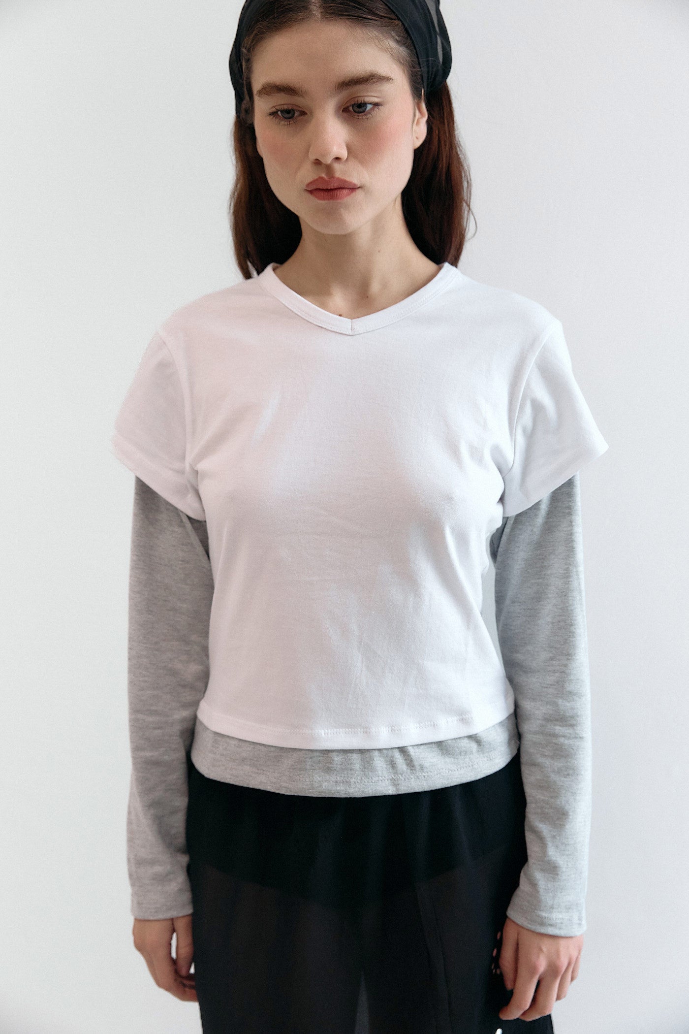 Fake layering tee