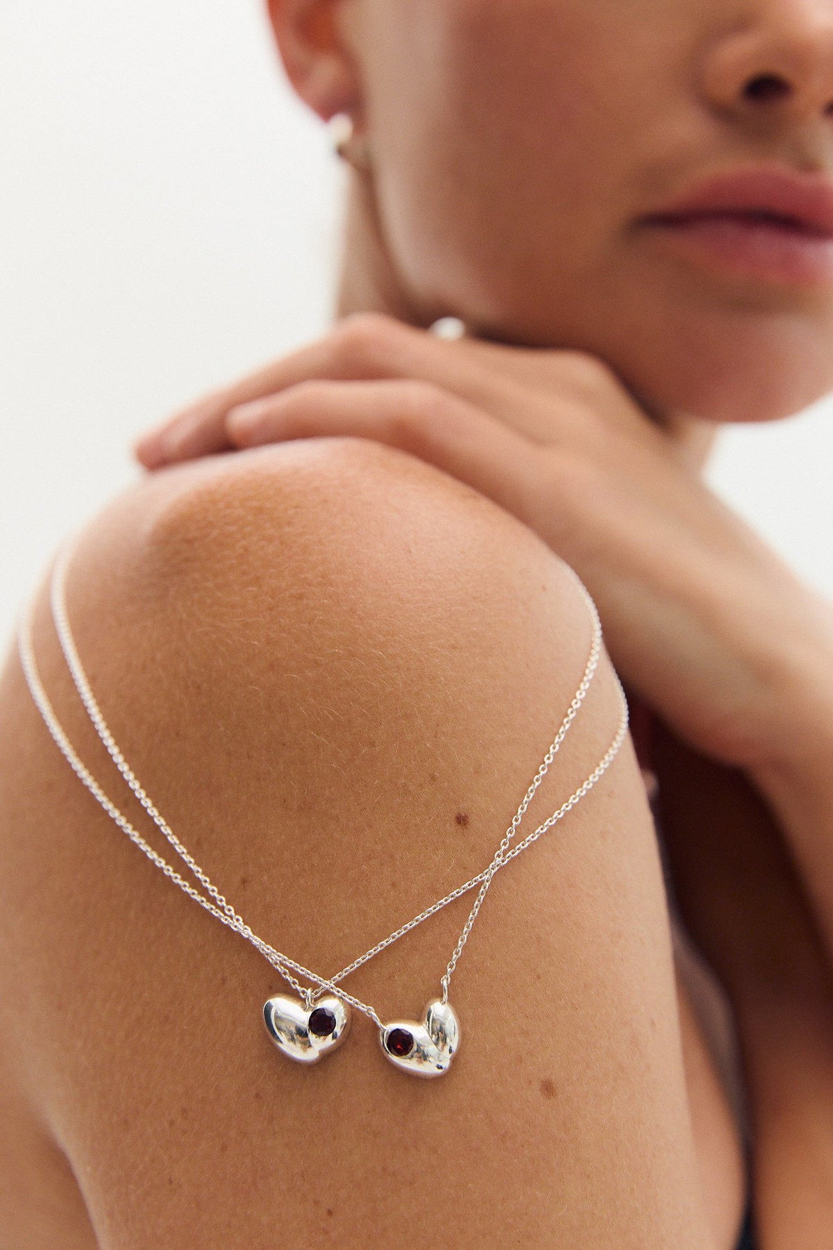 Garnet Pulse Necklace