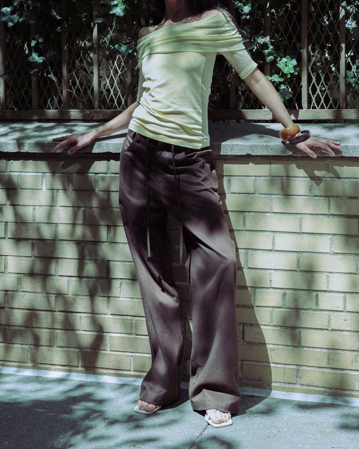 THEA pant - rich brown