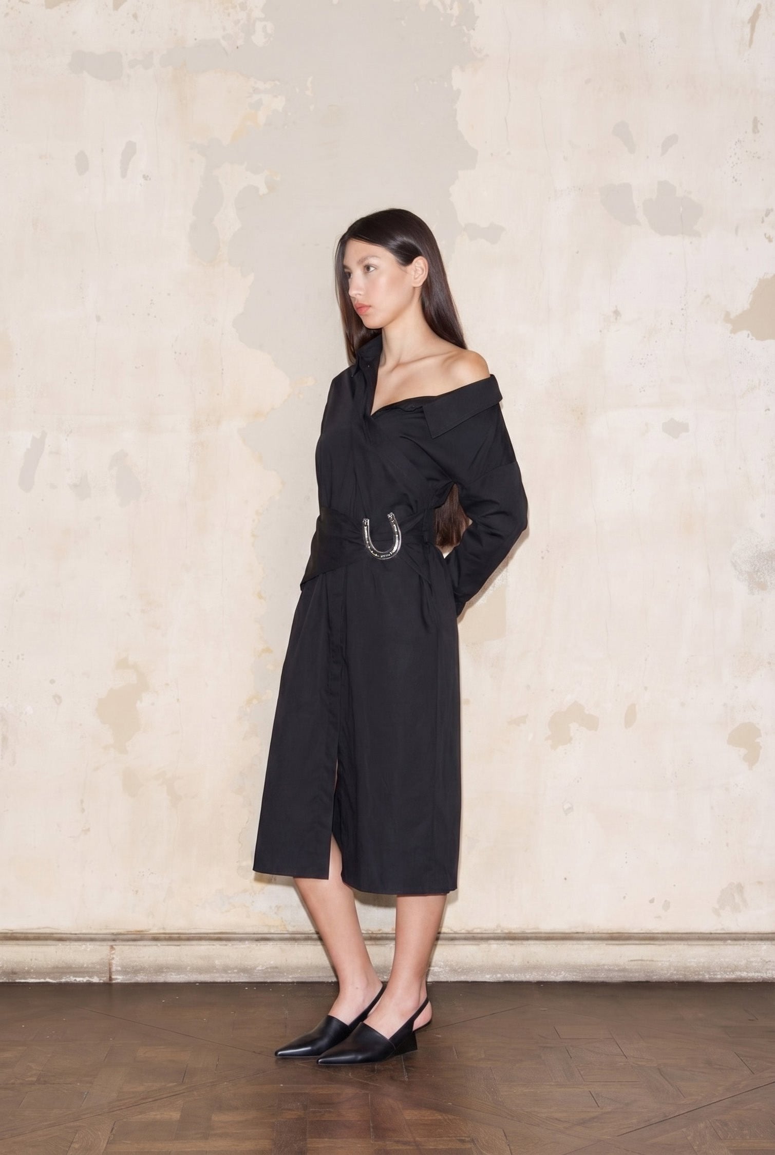 CAMISERO DRESS BLACK