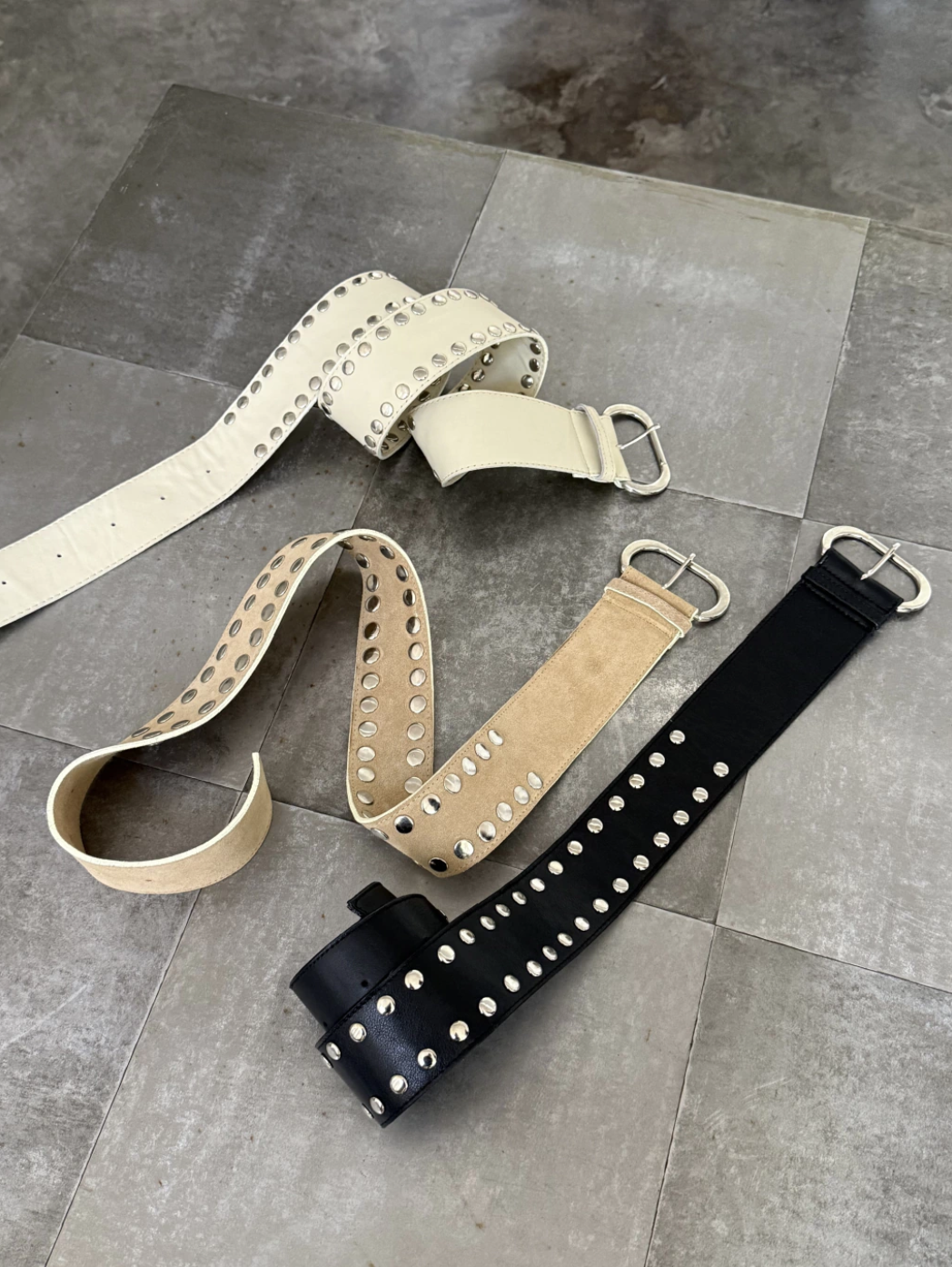 Wide Studded Belt