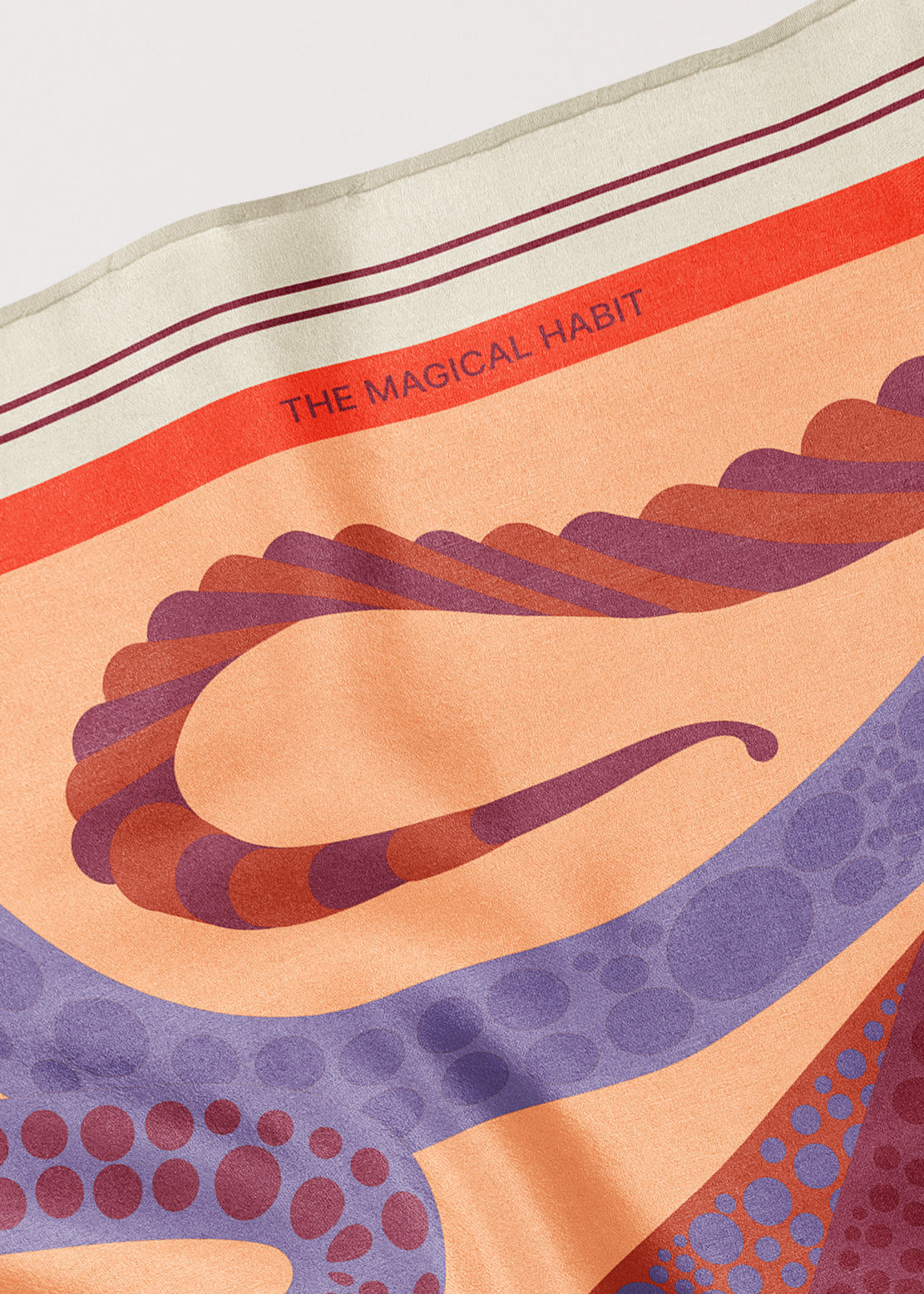Medium Silk Scarf 'The Serpent'