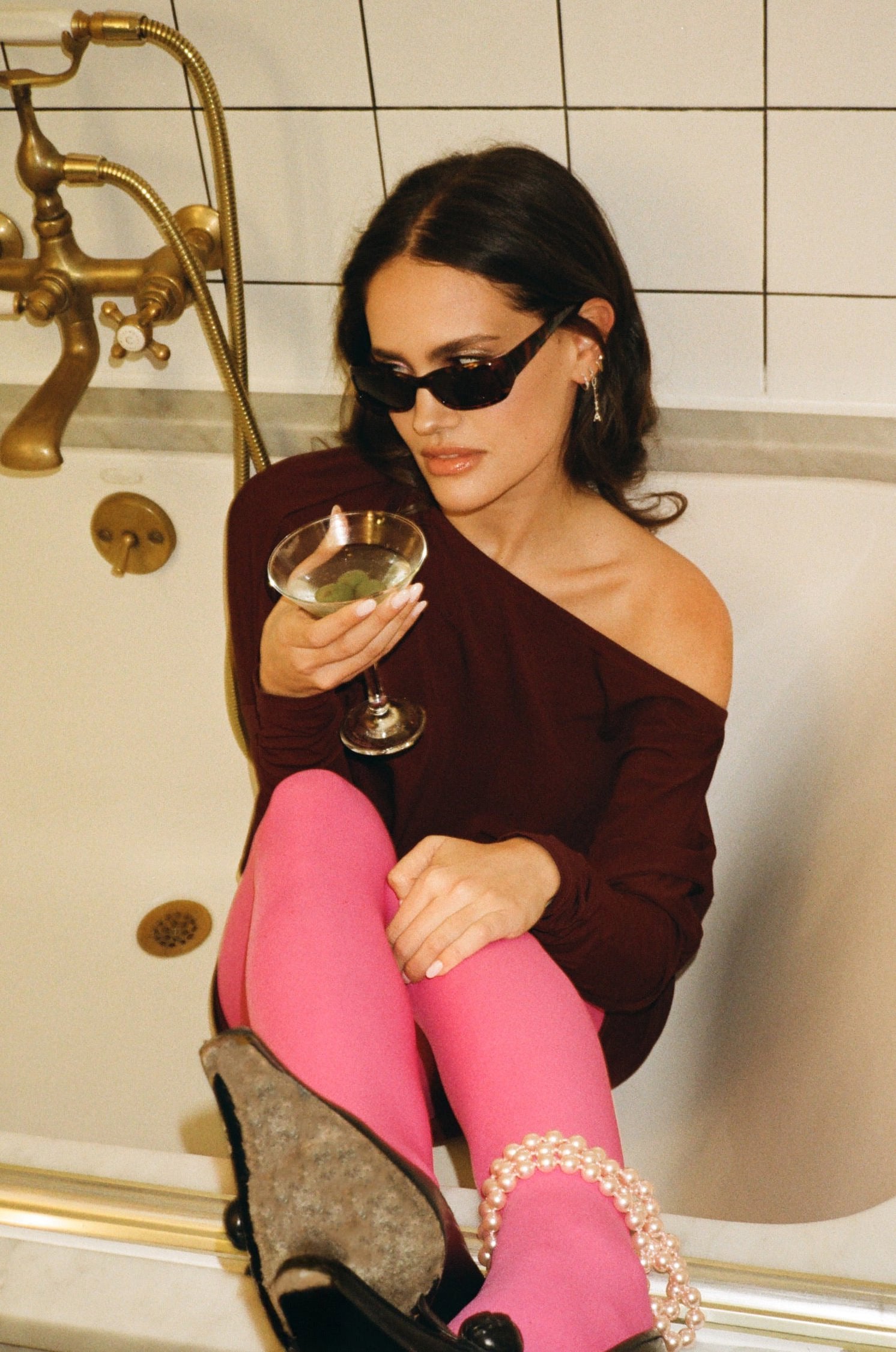 The Julia Dress in Merlot