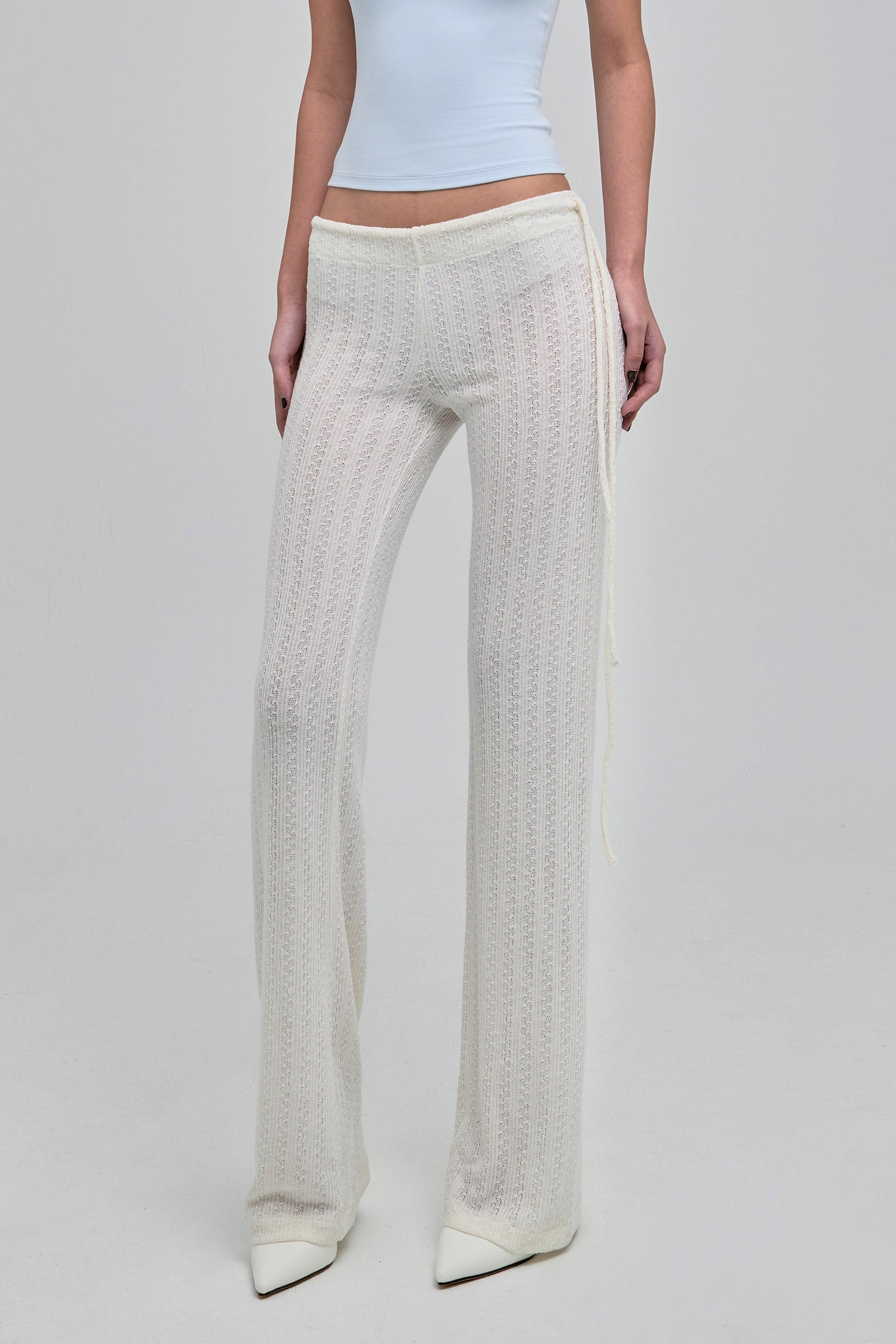 DAZED KNIT PANTS CREAM